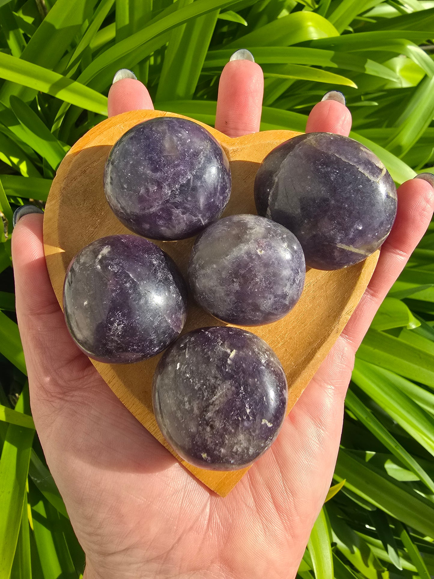 Lepidolite Medium Palm Stone