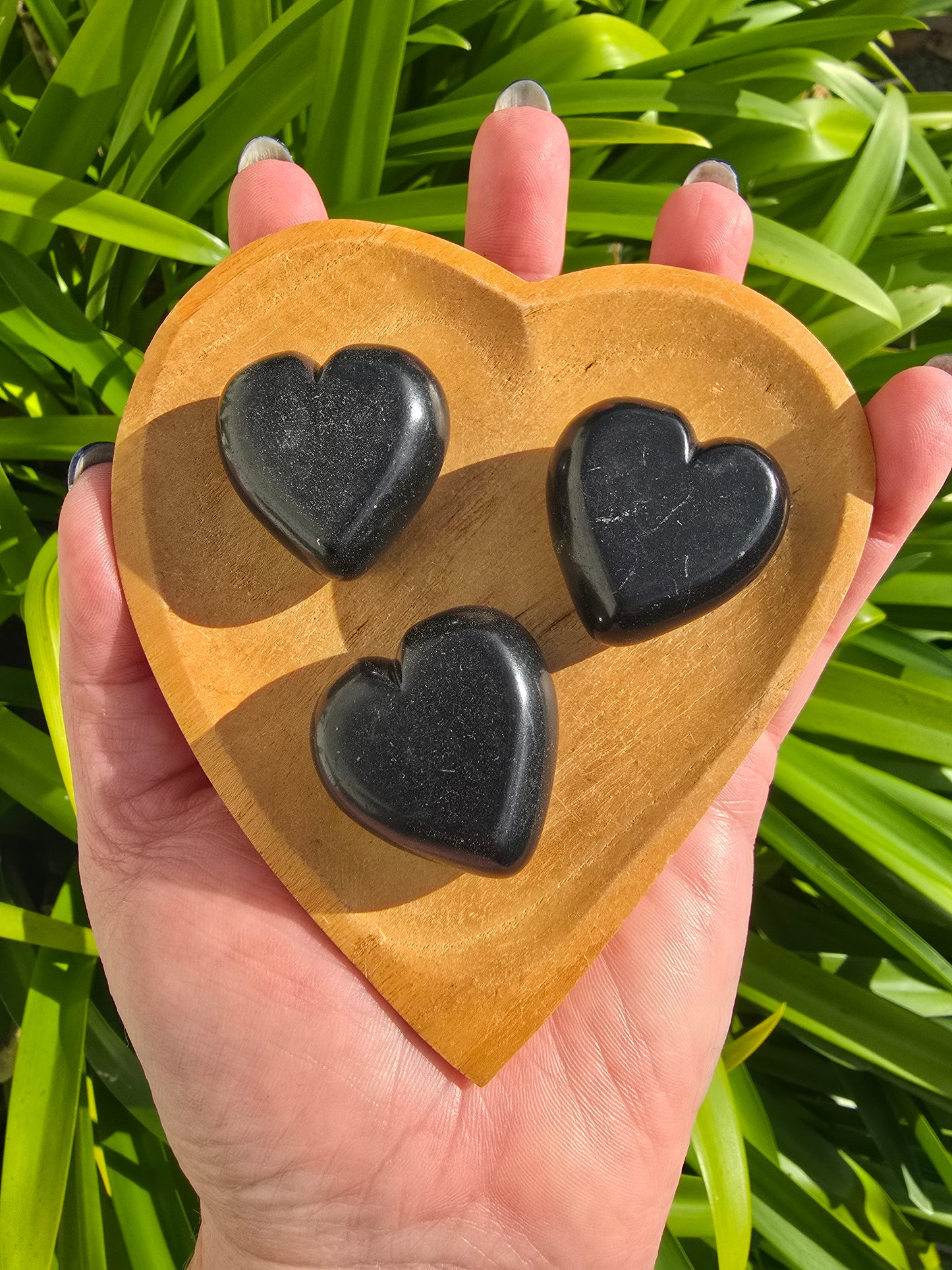 Shungite Polished Heart Medium