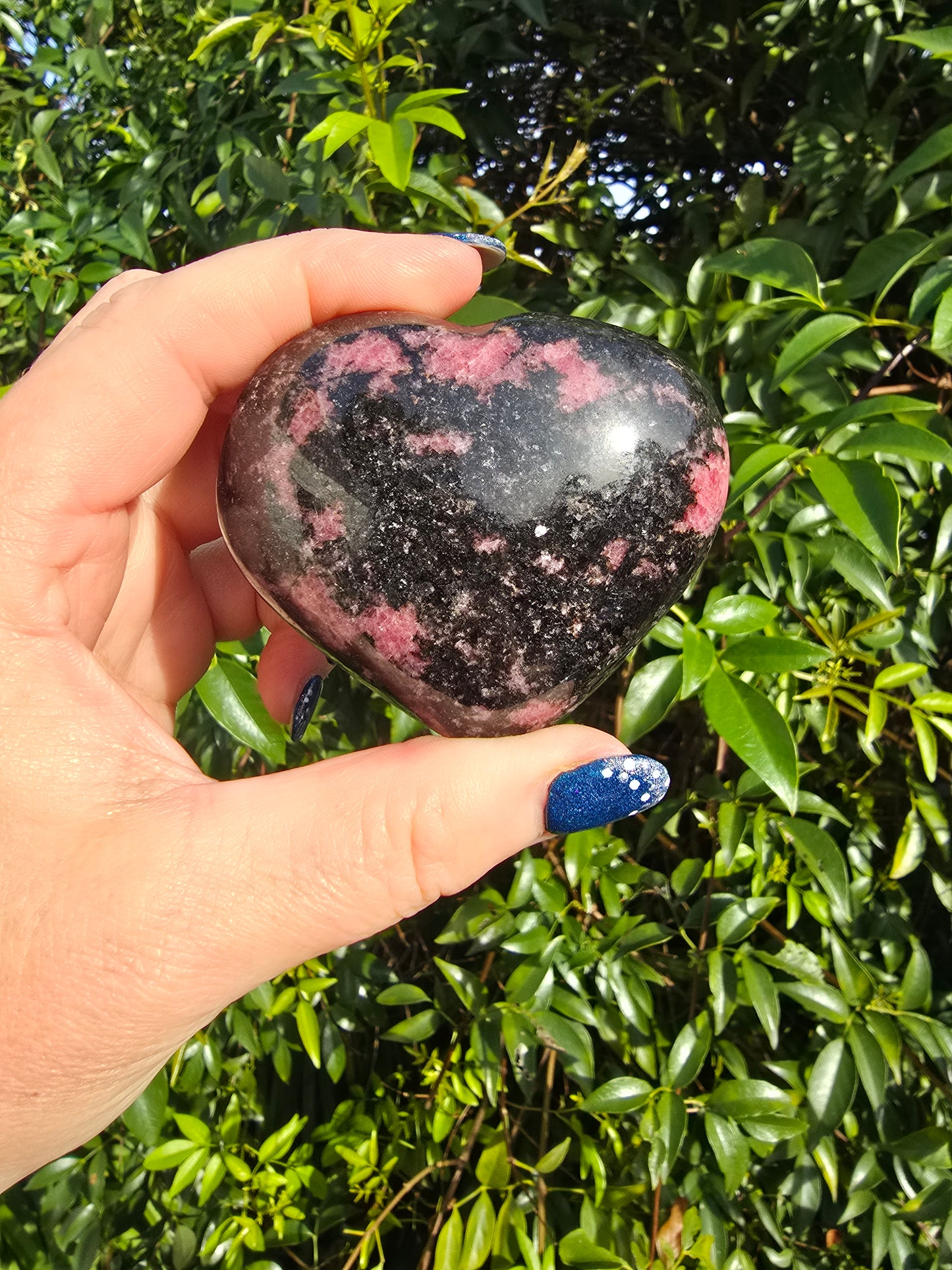 Rhodonite Heart A