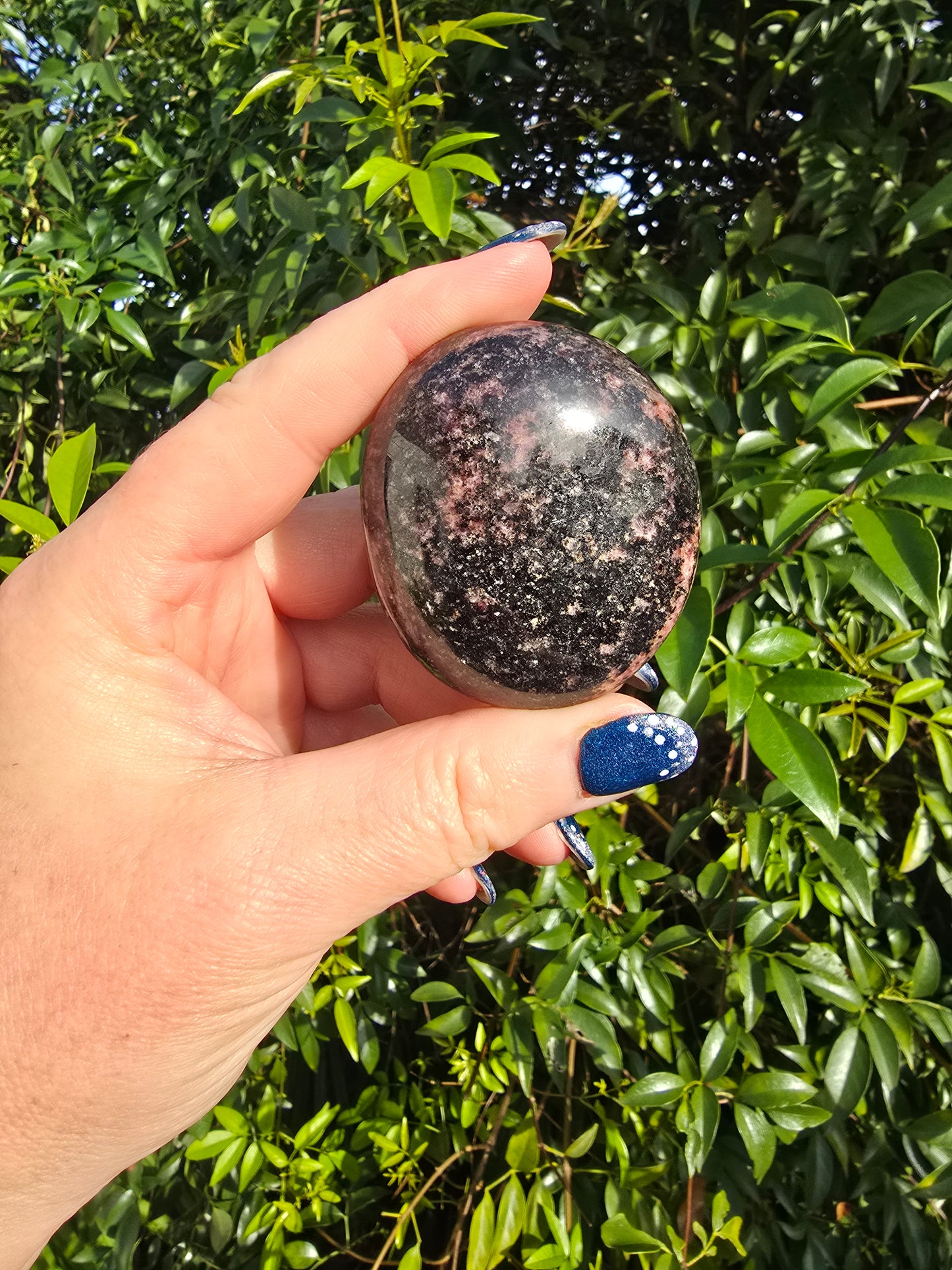 Rhodonite Palm Stone B