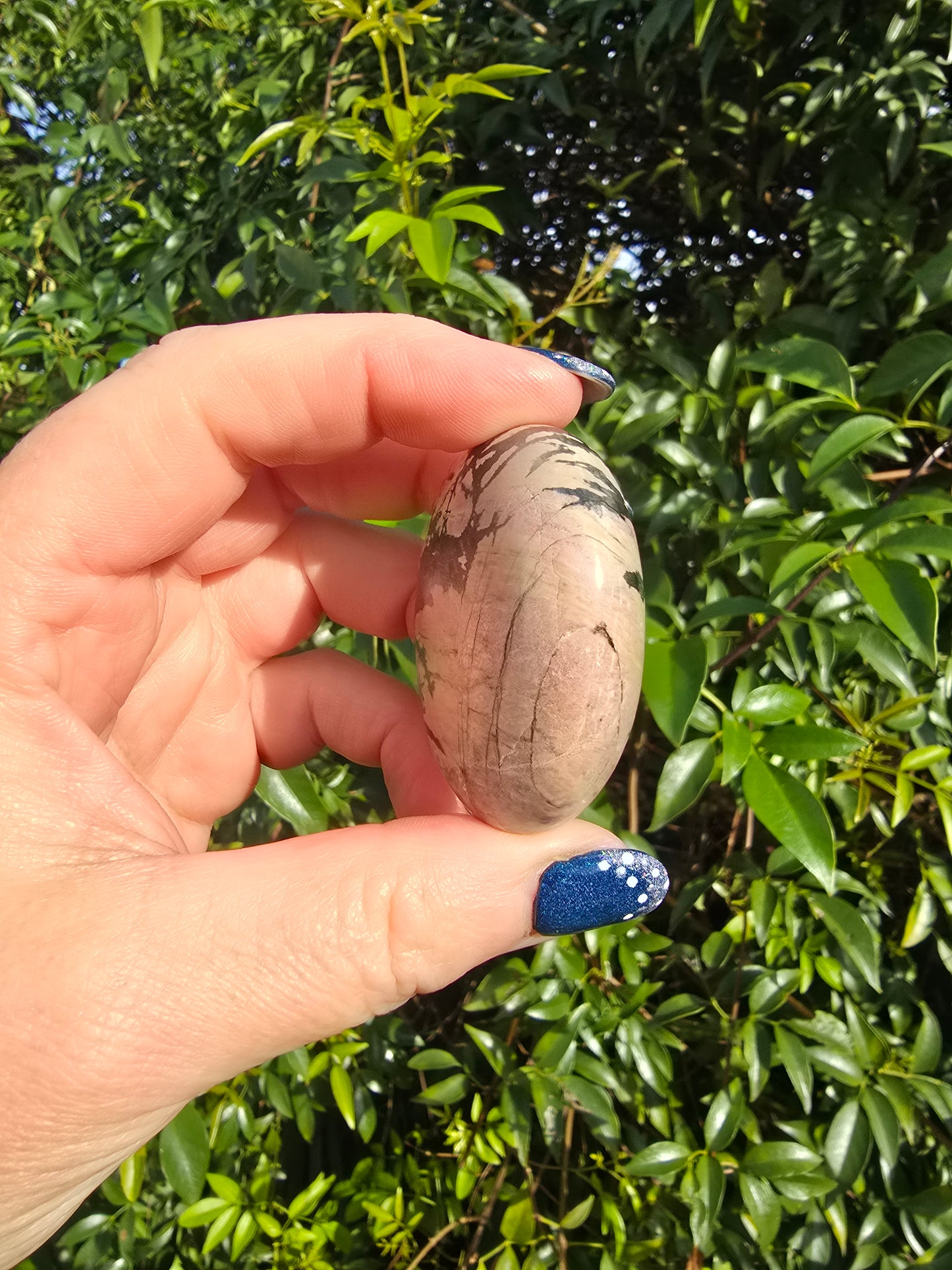 Rhodonite Palm Stone C