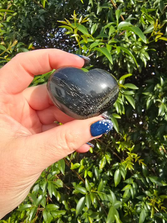 Blue Tigers Eye Heart A