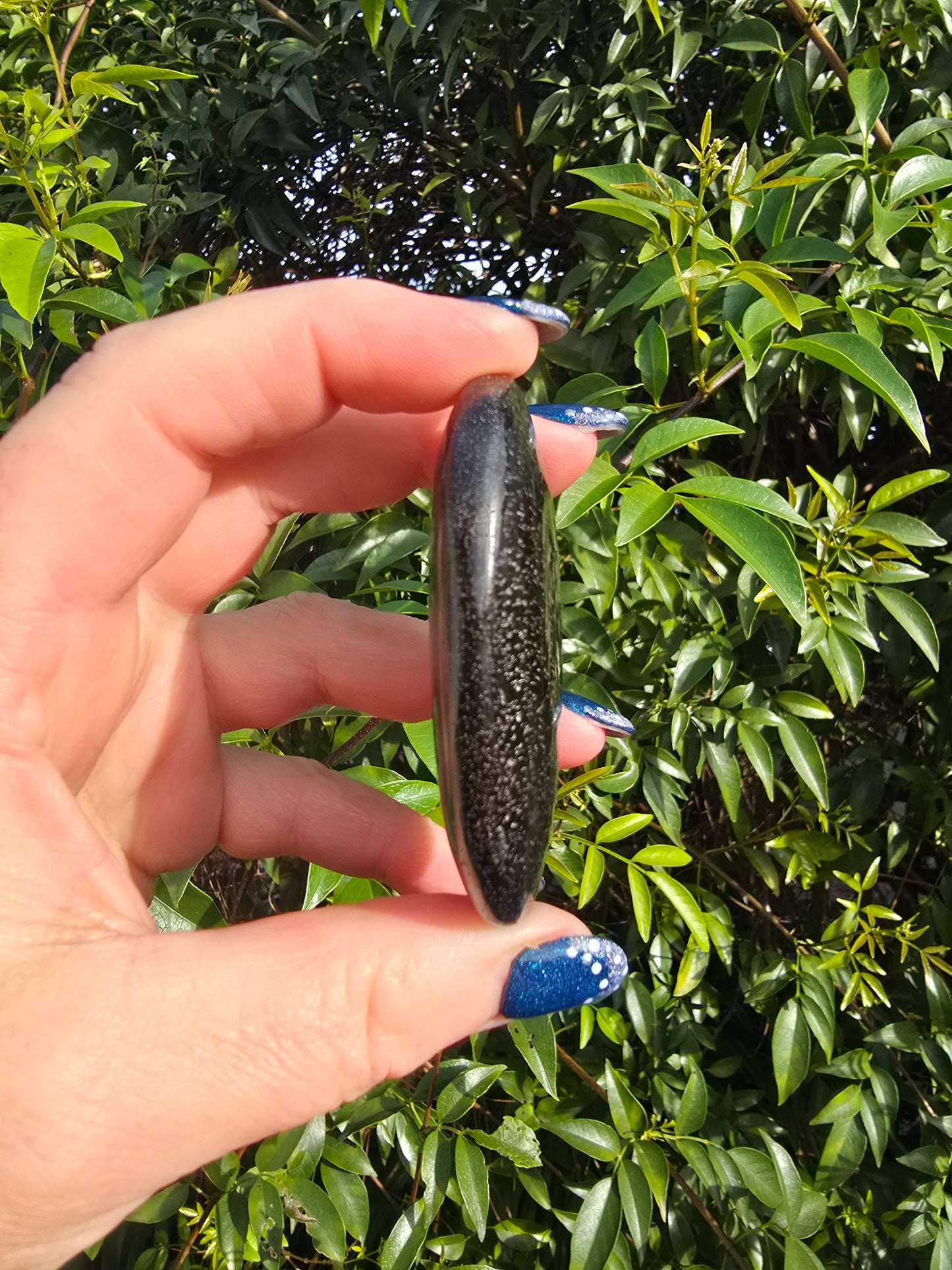 Blue Tigers Eye Palm Stone C