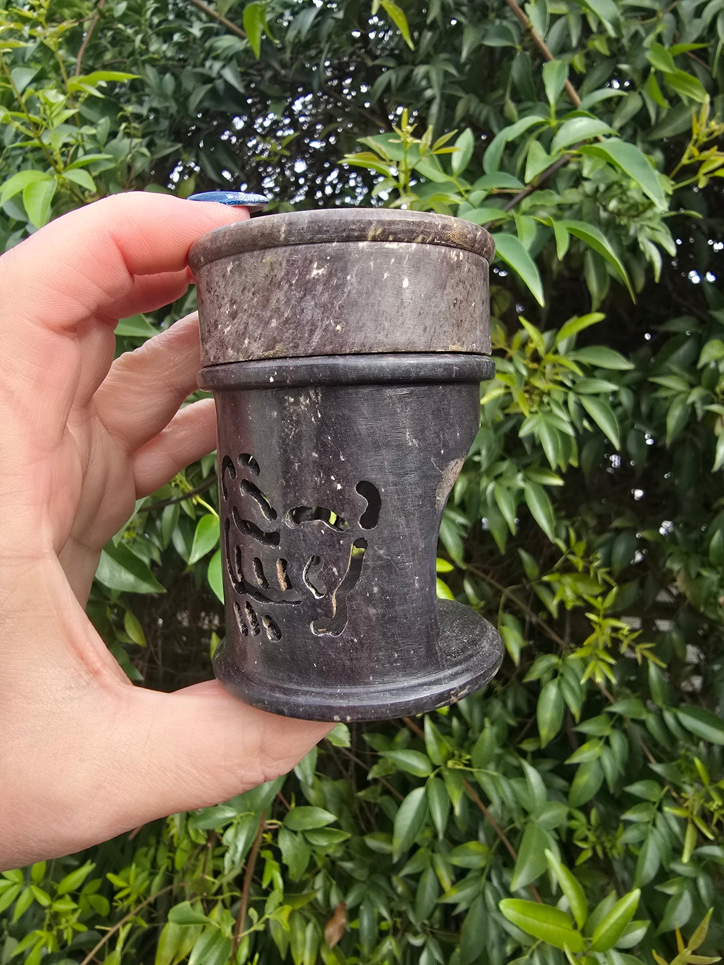 Soapstone Carved Oil Burner A