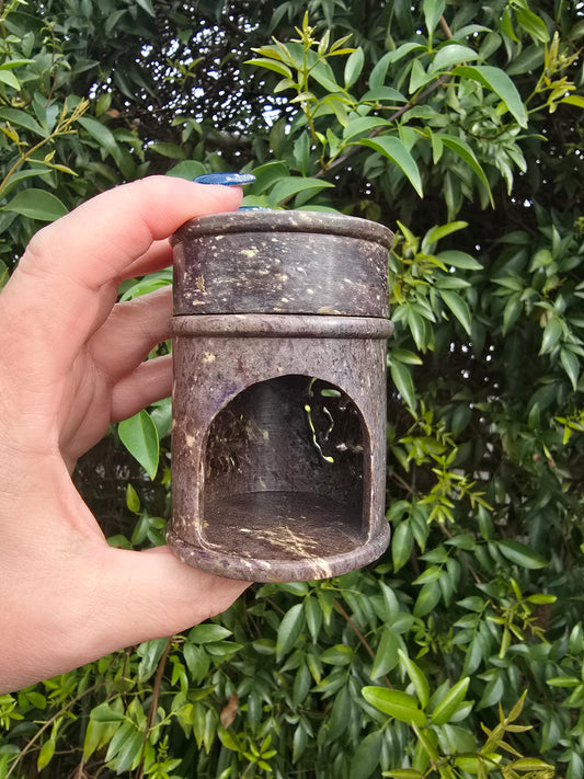 Soapstone Carved Oil Burner D