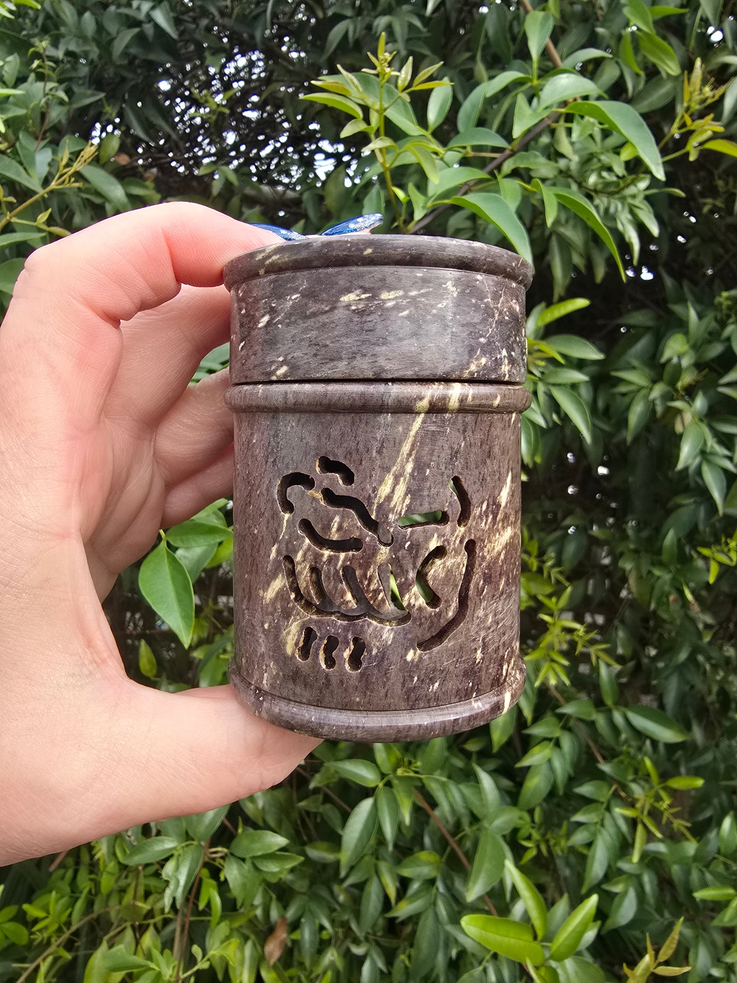 Soapstone Carved Oil Burner D