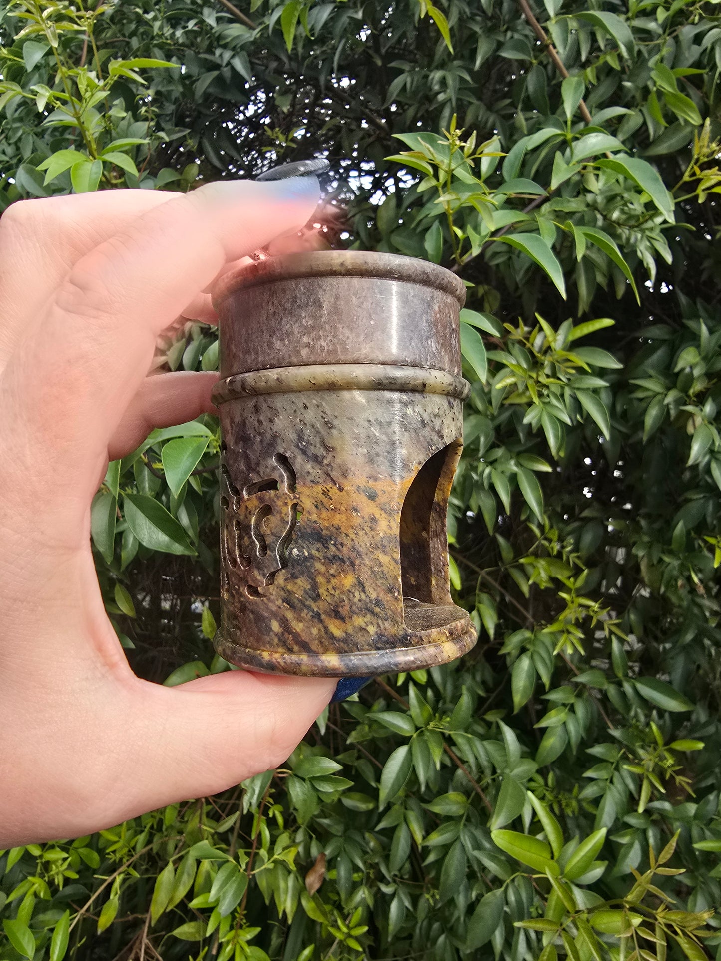 Soapstone Carved Oil Burner C