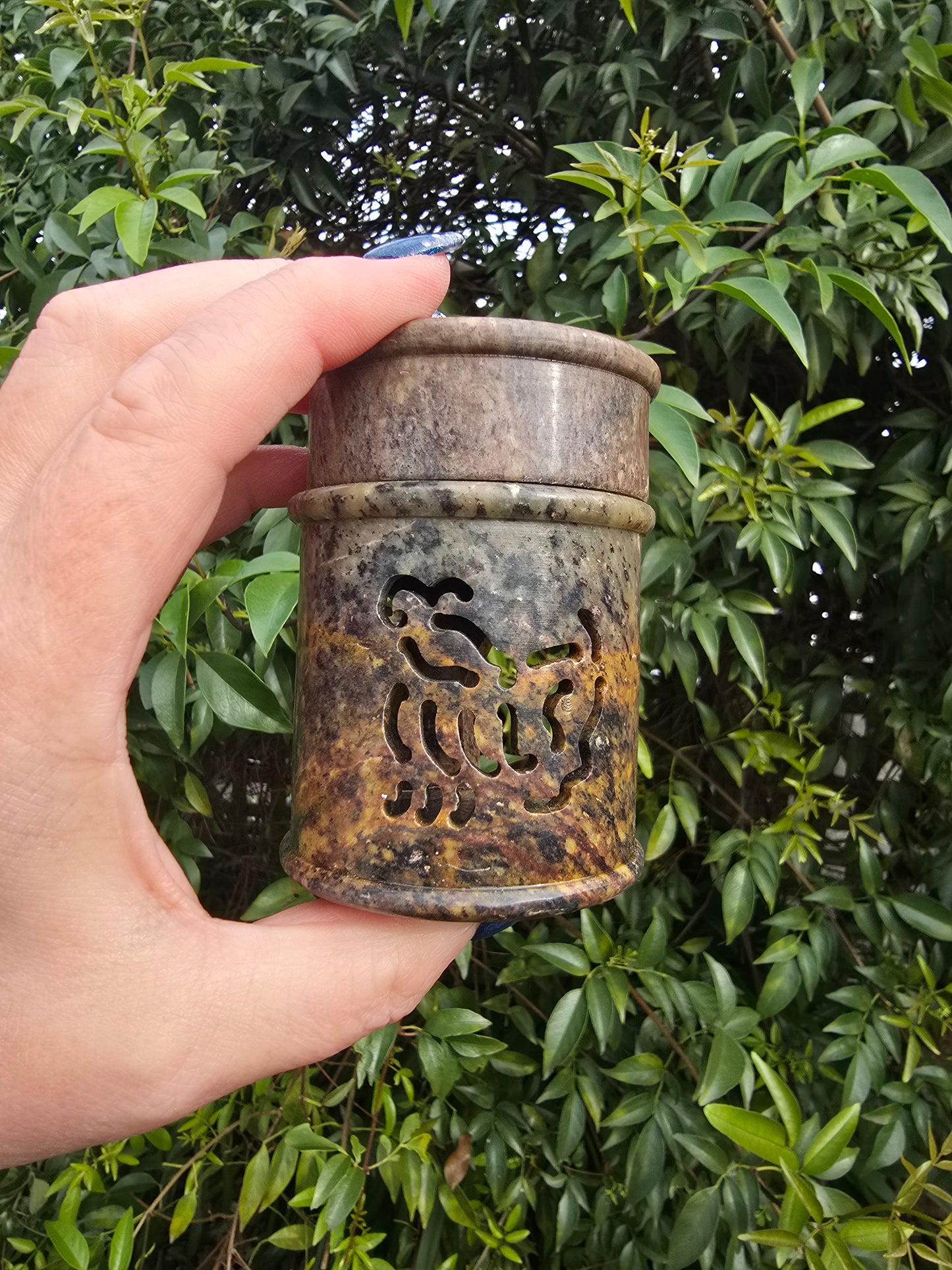 Soapstone Carved Oil Burner C