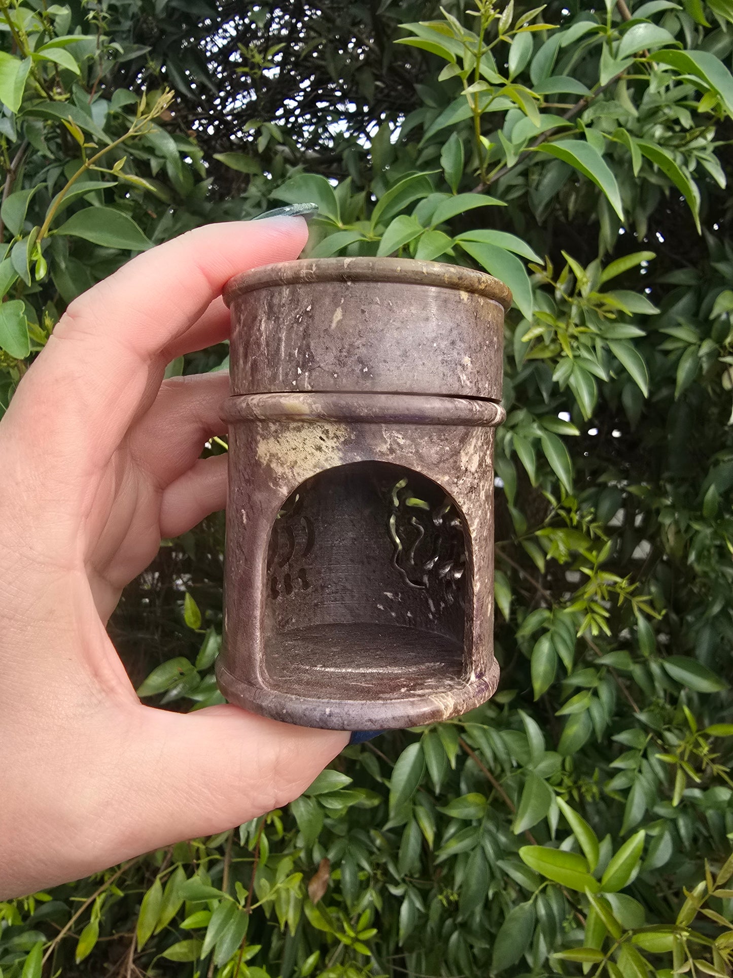 Soapstone Carved Oil Burner B