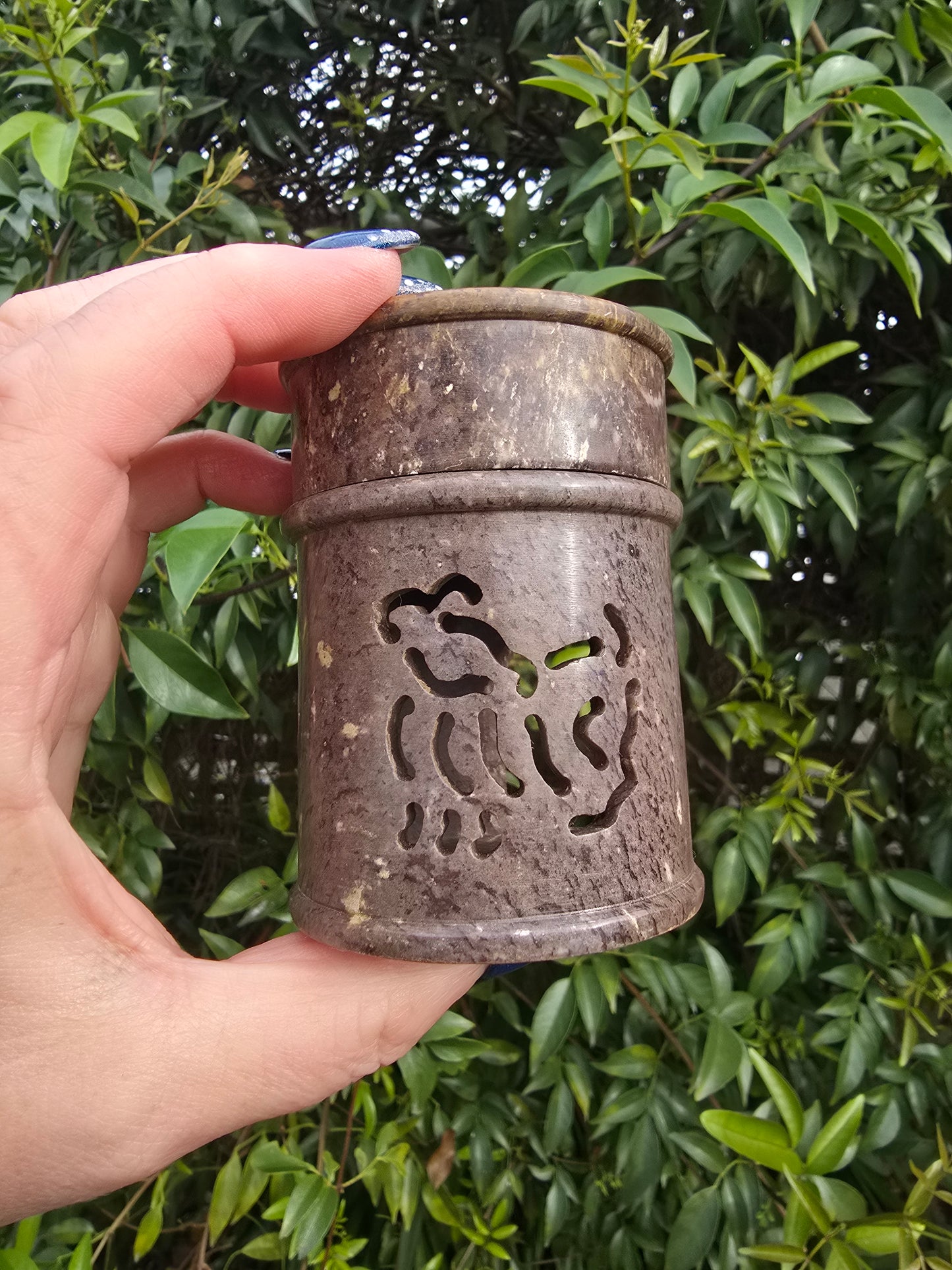 Soapstone Carved Oil Burner B