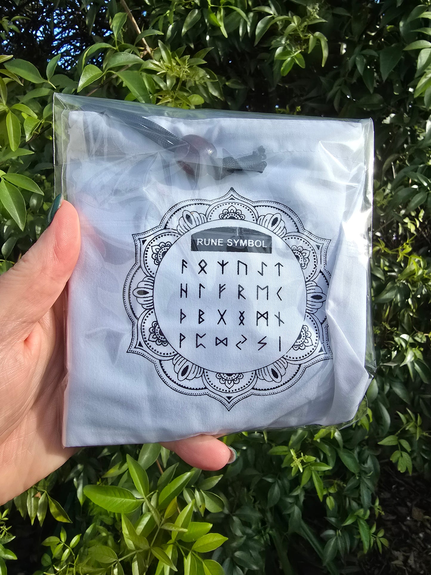 Green Aventurine Large Runes Set