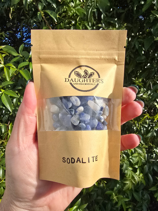 Sodalite Crystal Chip 100 gms bag