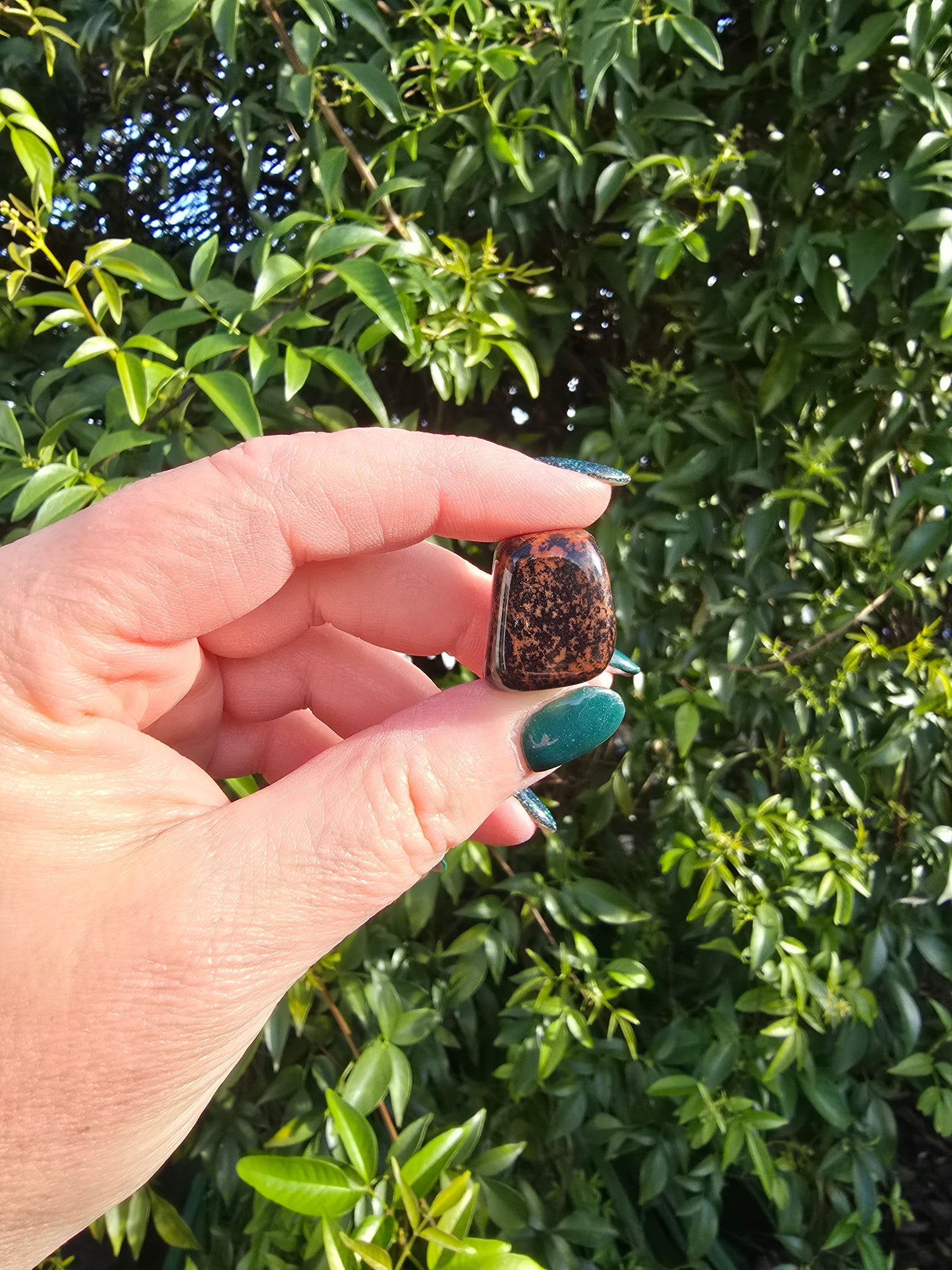 Mahogany Obsidian Tumbled Stone Small