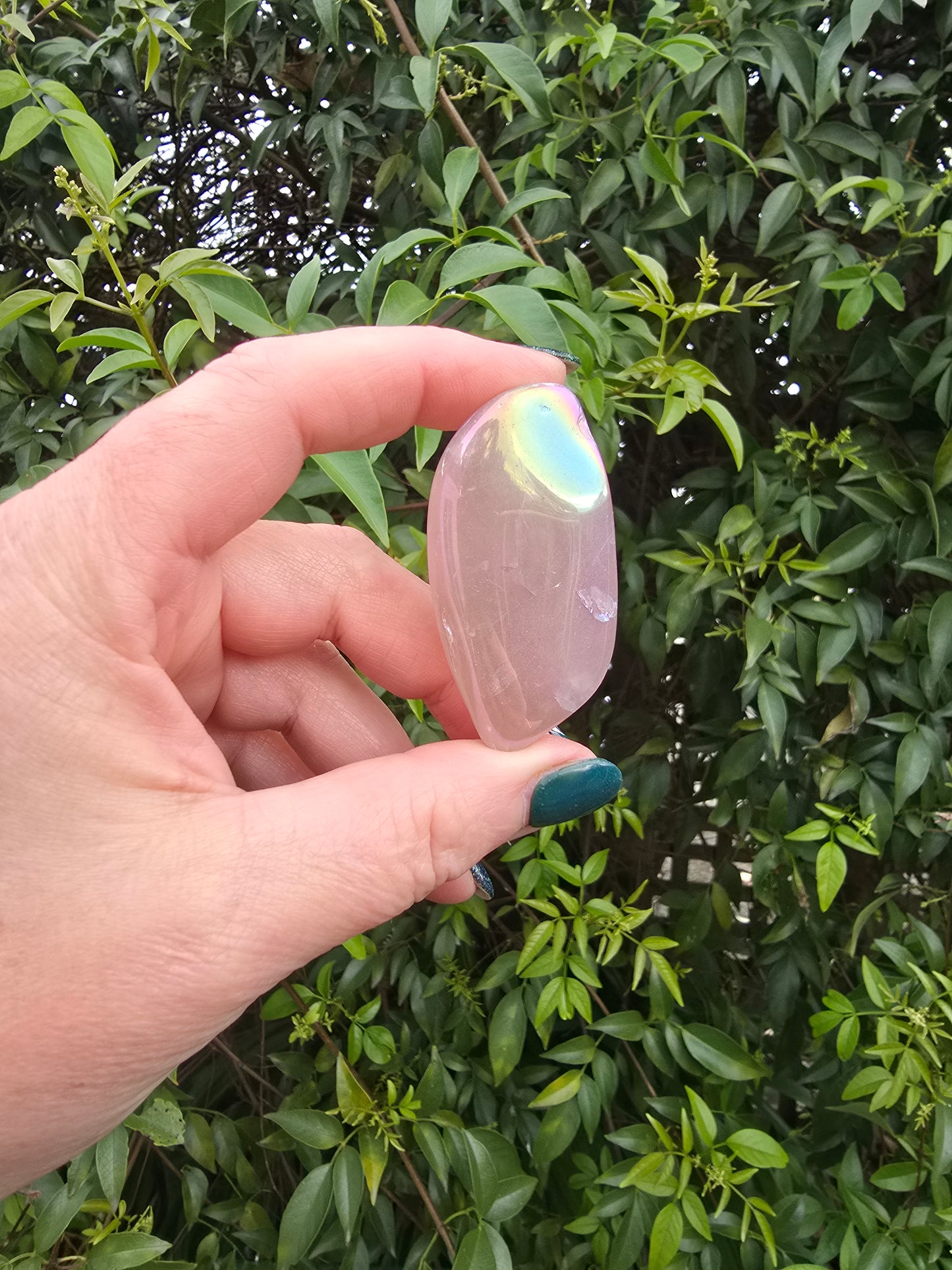 Rose Aura Tumbled Stone Large