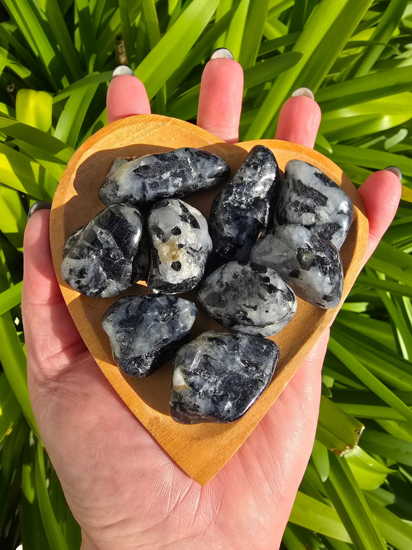 Quartz & Tourmaline Tumbled Stone Medium