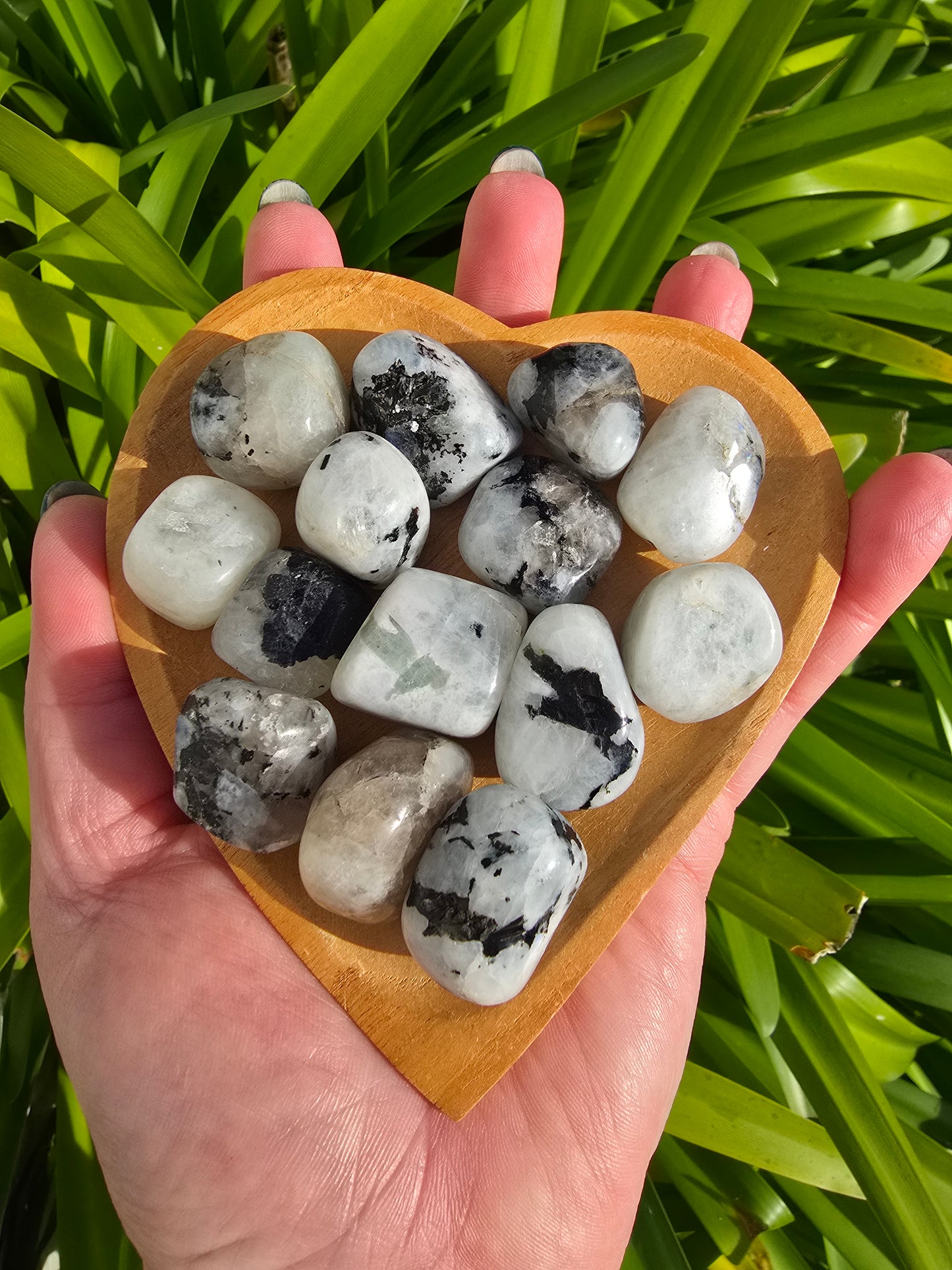 Rainbow Moonstone Tumbled Stone Small