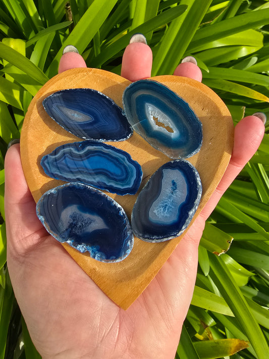 Agate Slice | Blue Small