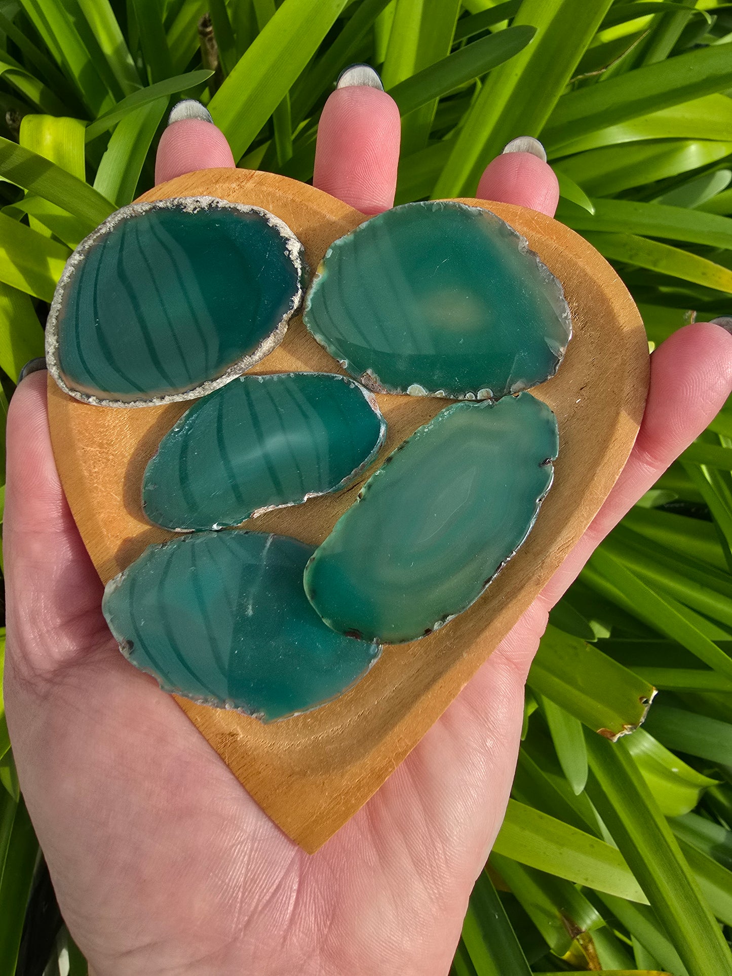 Agate Slice | Green Small
