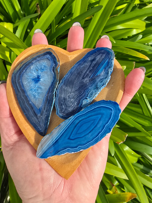 Agate Slice | Blue Medium