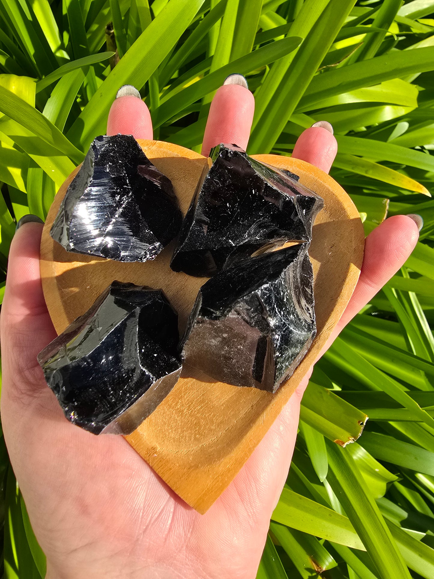 Black Obsidian Rough Piece Small