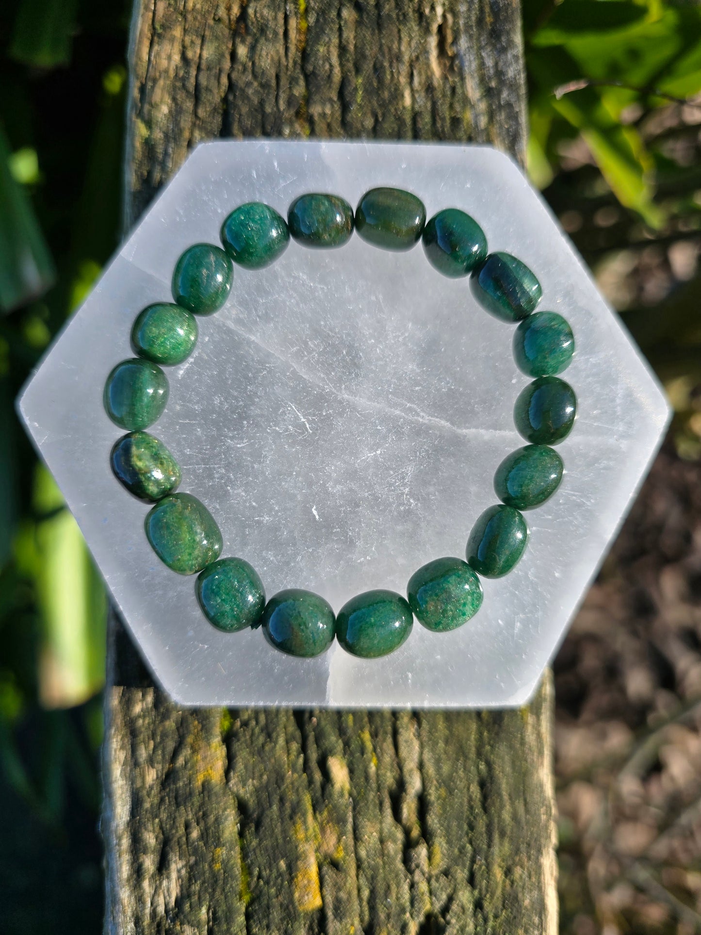 Fuchsite | Nugget Bead Bracelet