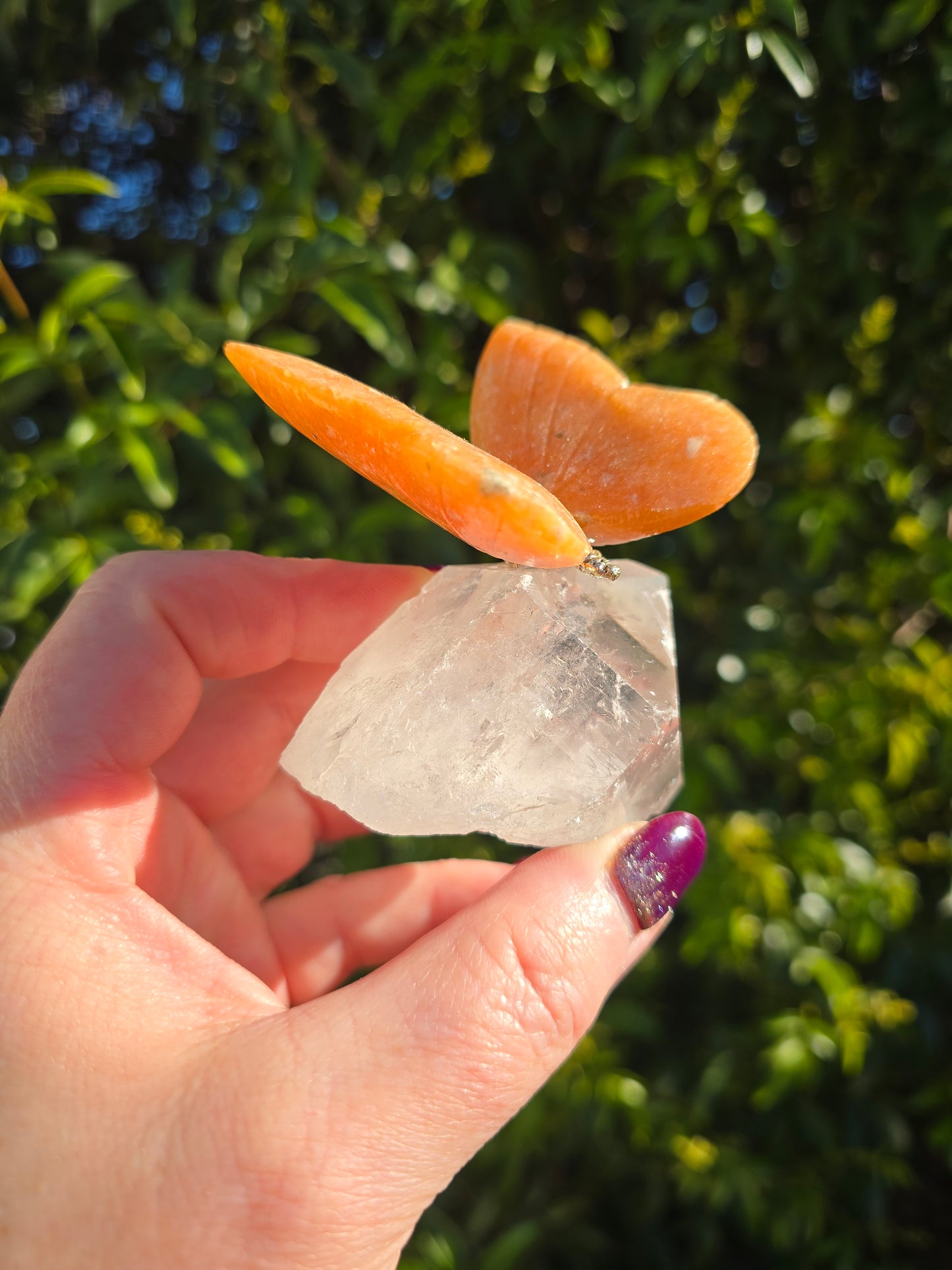 Orange Calcite Butterfly A