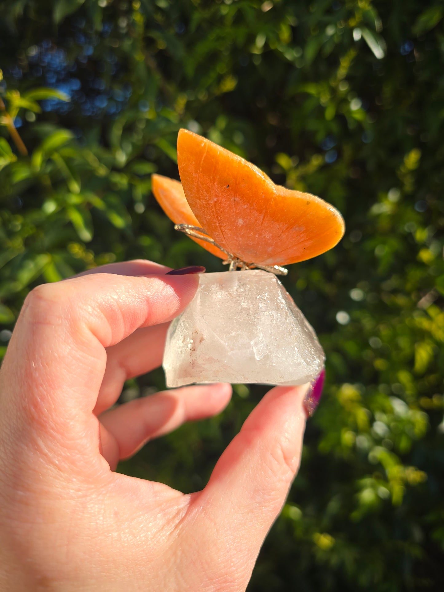 Orange Calcite Butterfly A