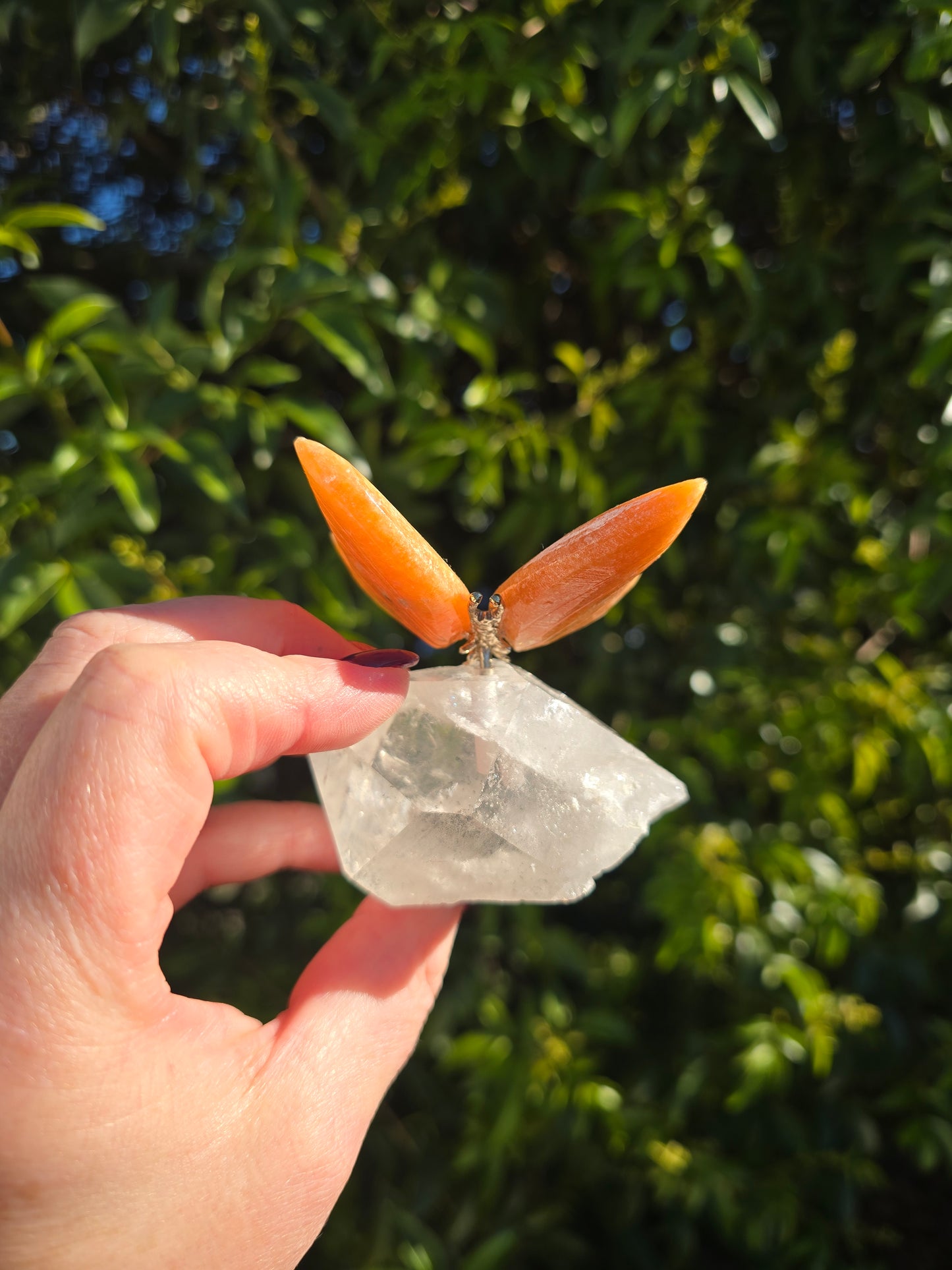 Orange Calcite Butterfly A
