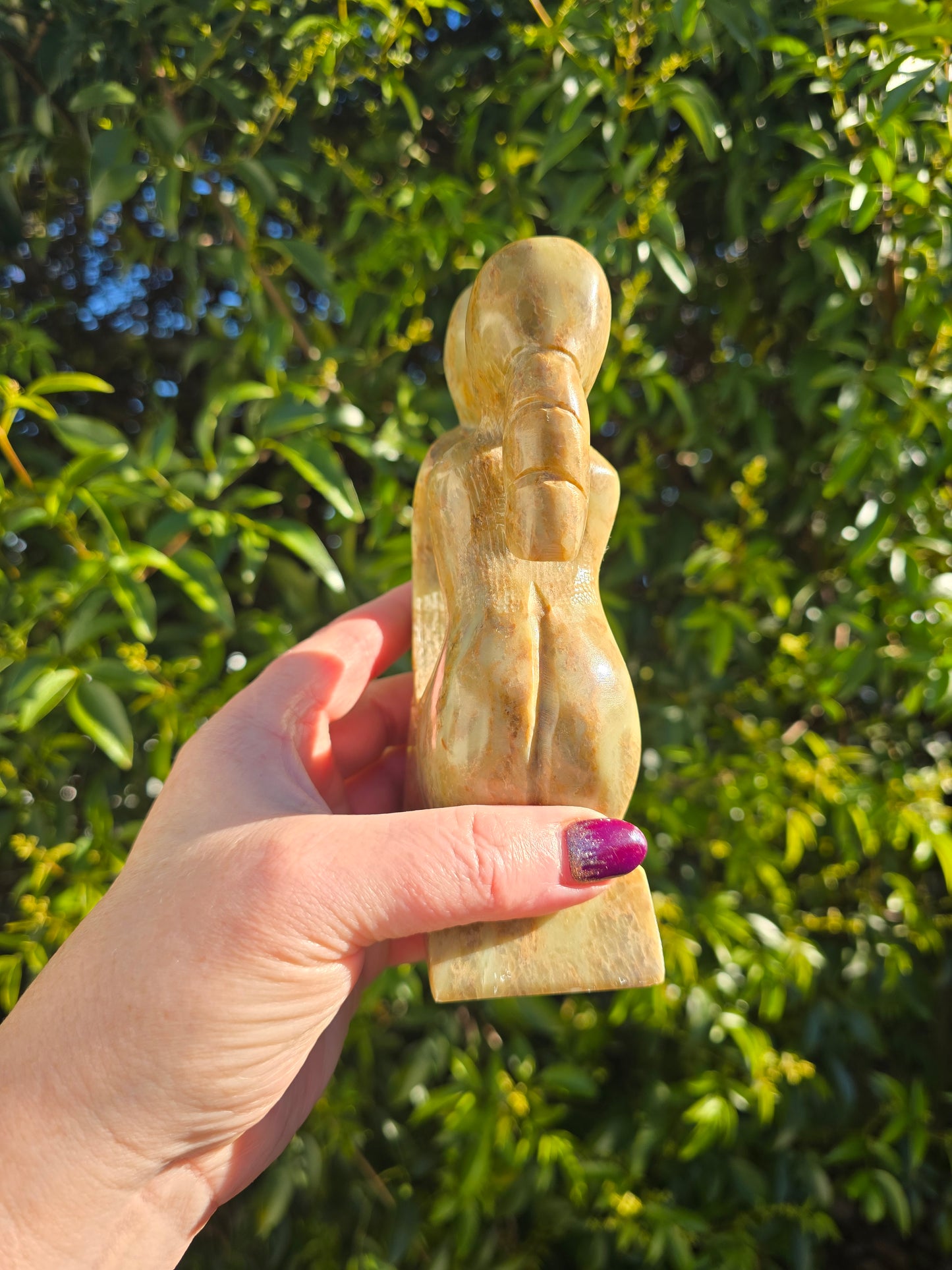 Kissing Couple Soapstone Piece A