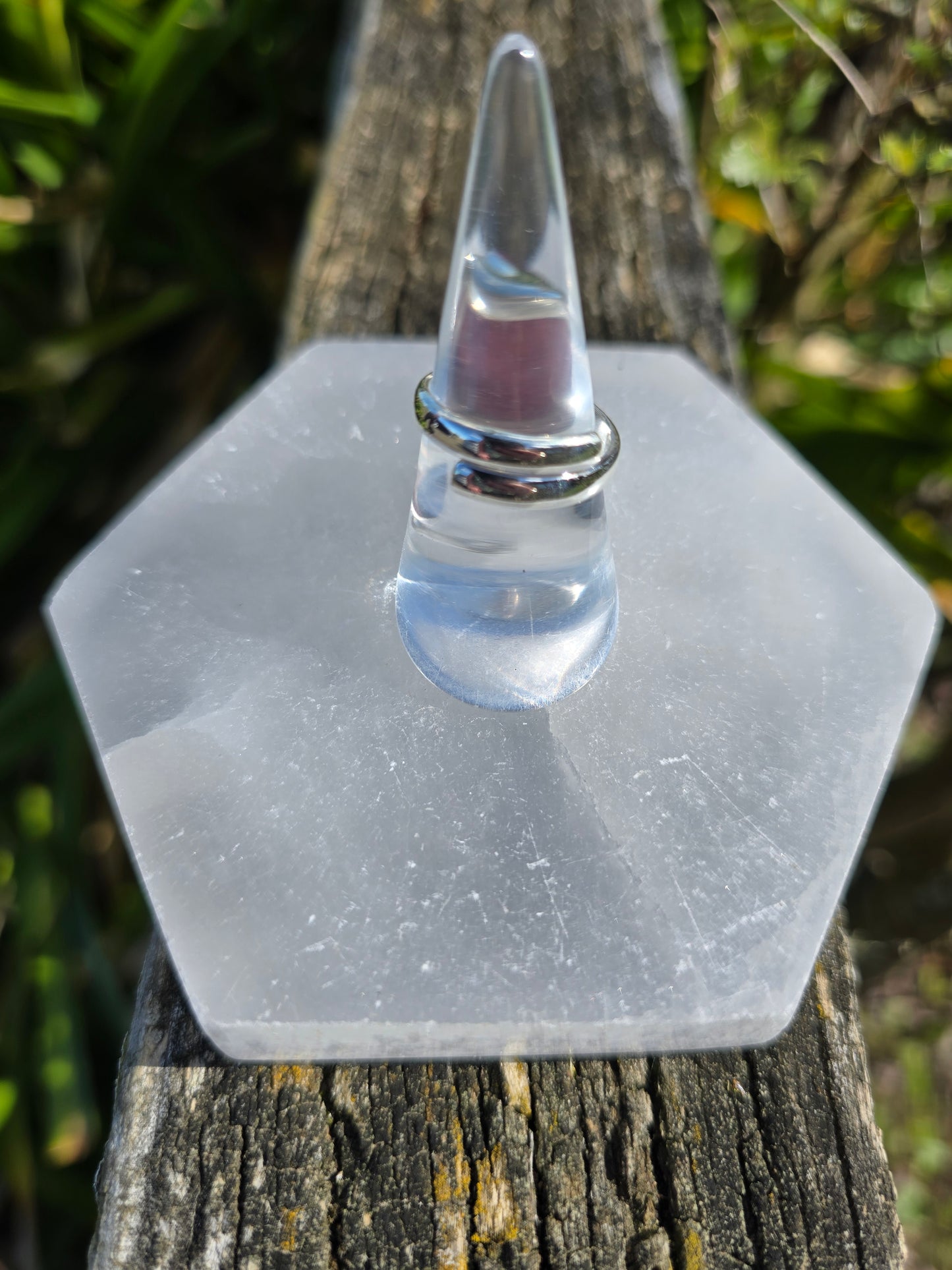 Pink Thulite | Polished Sterling Silver Adjustable Ring B