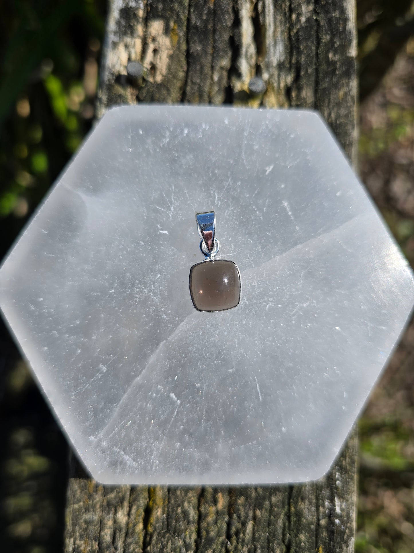 Smoky Quartz | Polished Sterling Silver Pendant B