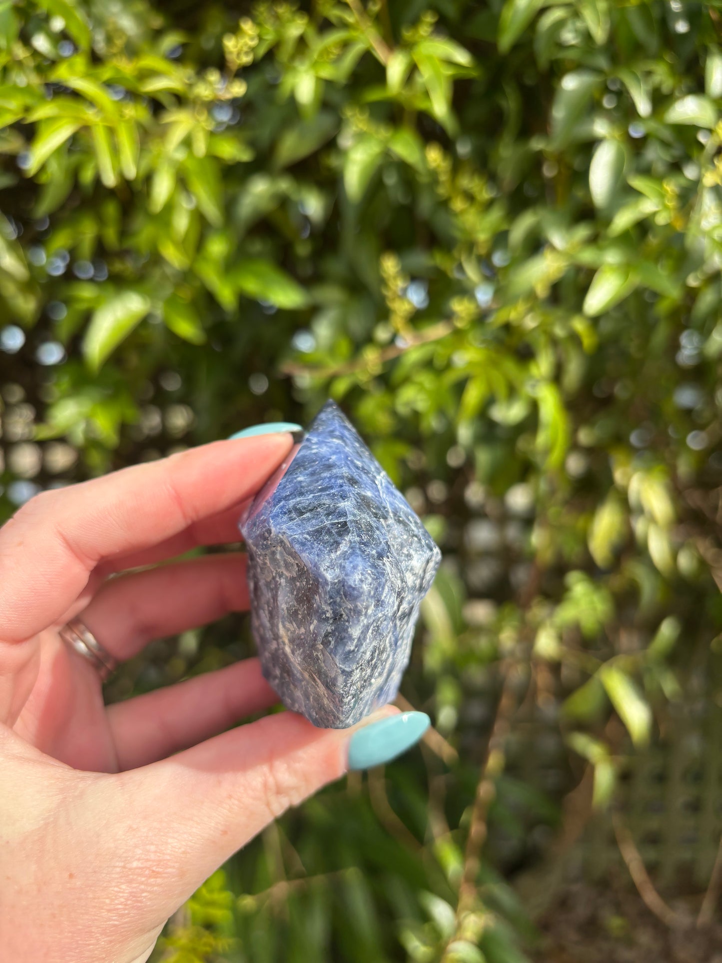 Sodalite Semi Polished Point A