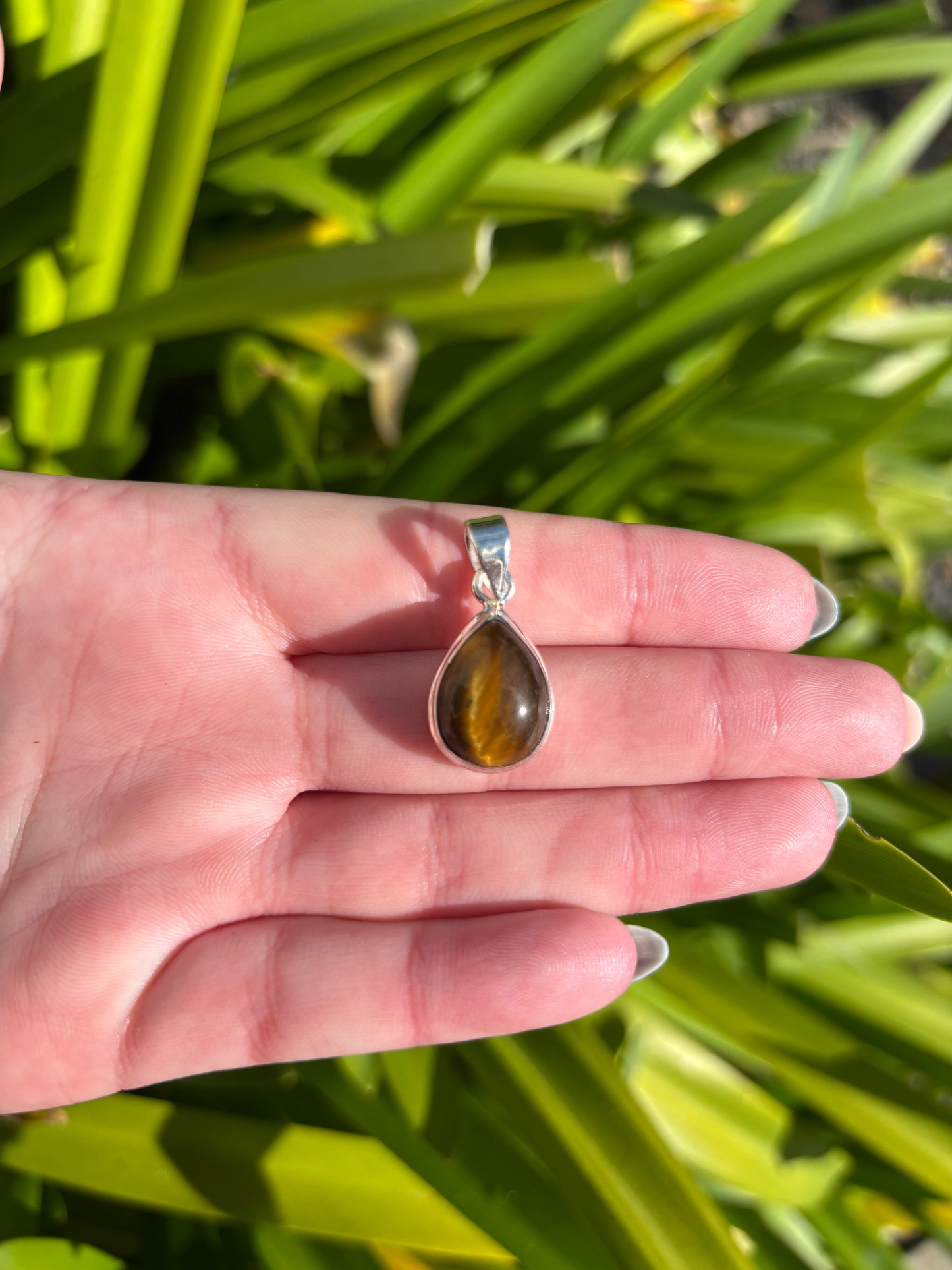 Tigers Eye | Polished Sterling Silver Pendant A