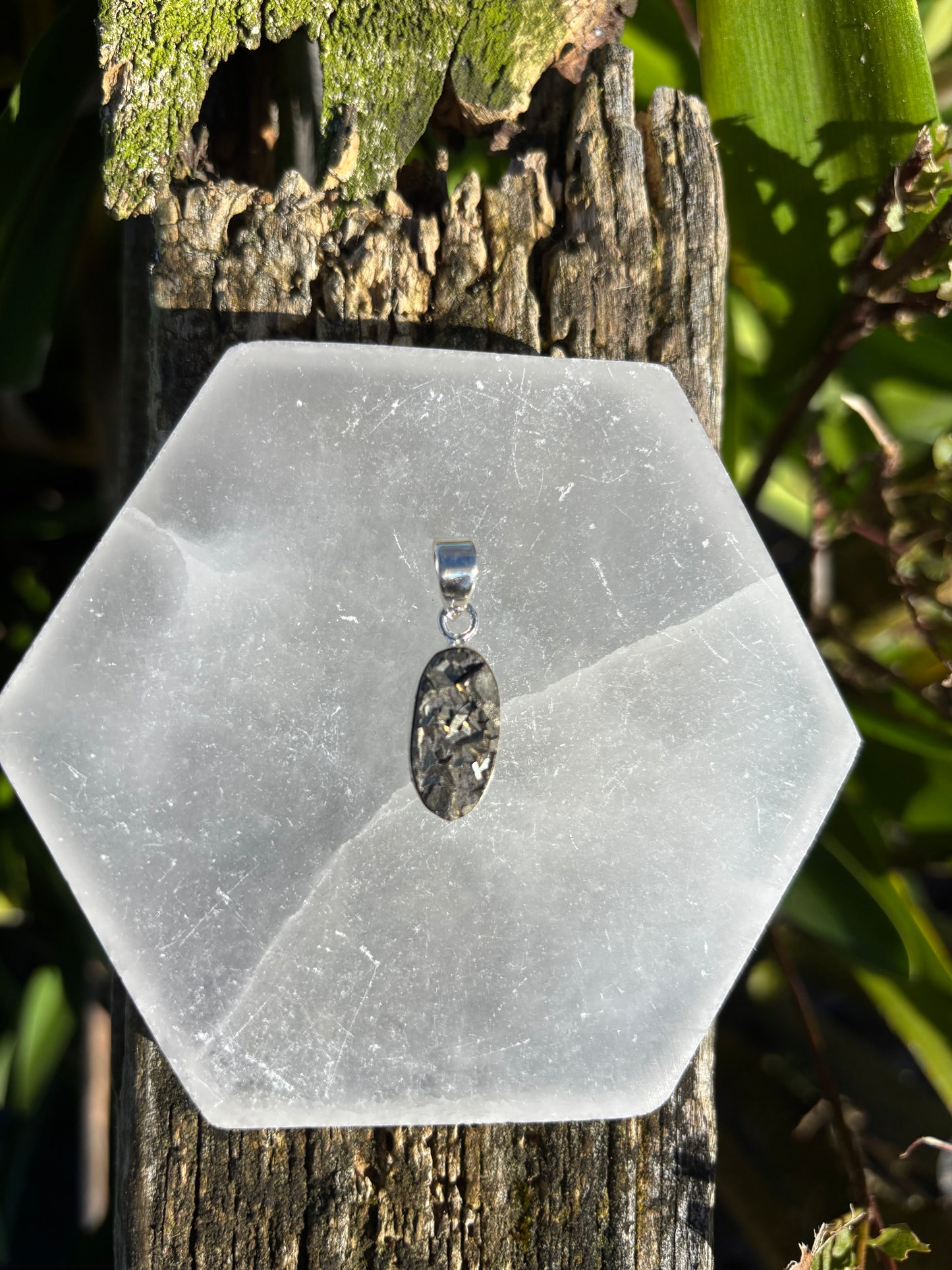 Pyrite Druzy | Sterling Silver Pendant A