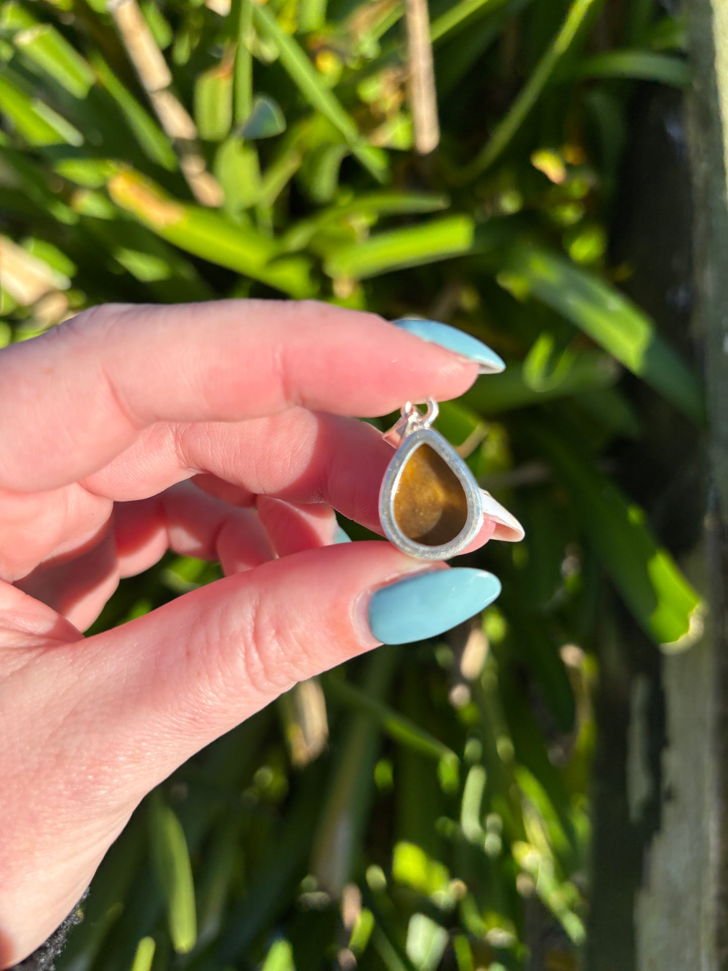 Tigers Eye | Polished Sterling Silver Pendant A