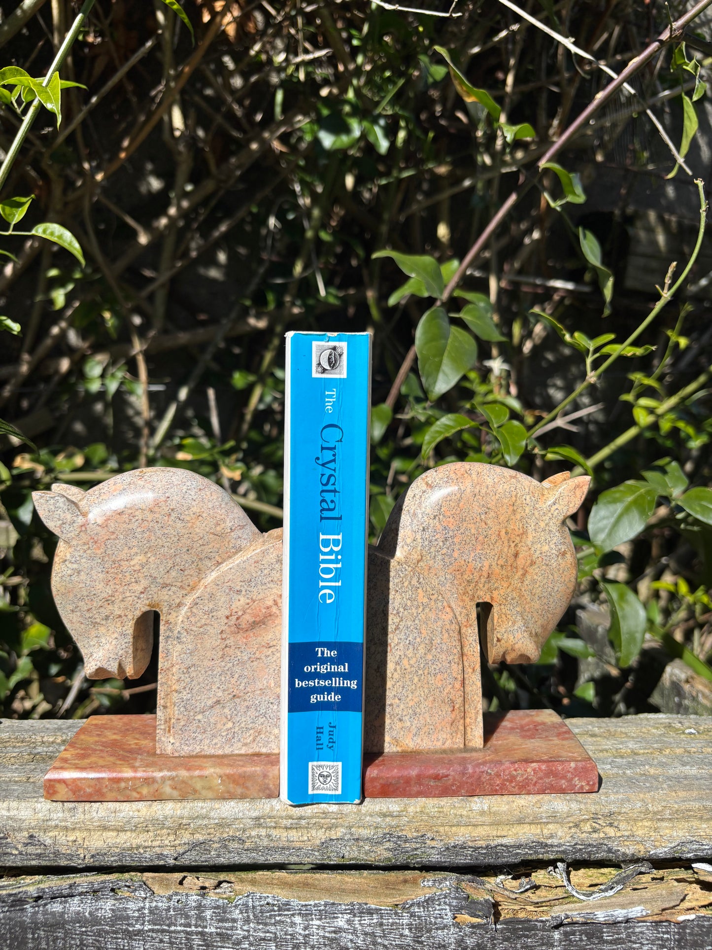 Horse Soapstone Bookends B