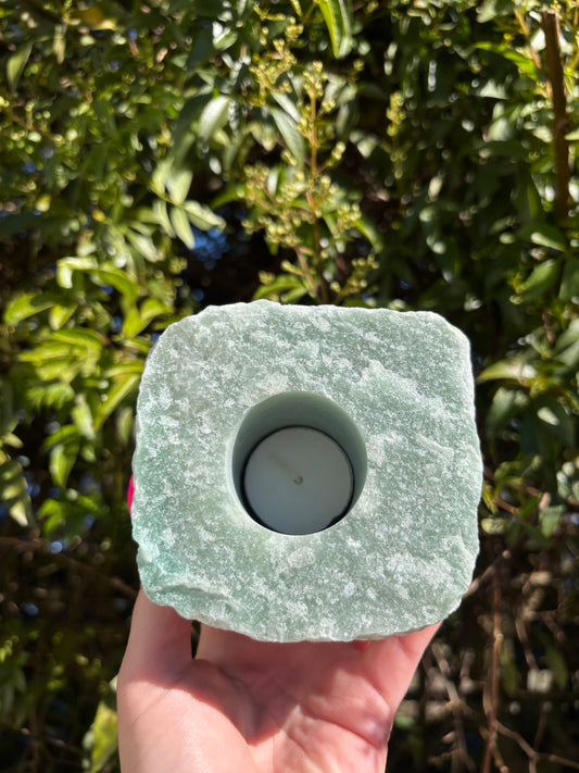Green Aventurine Candle Holder A