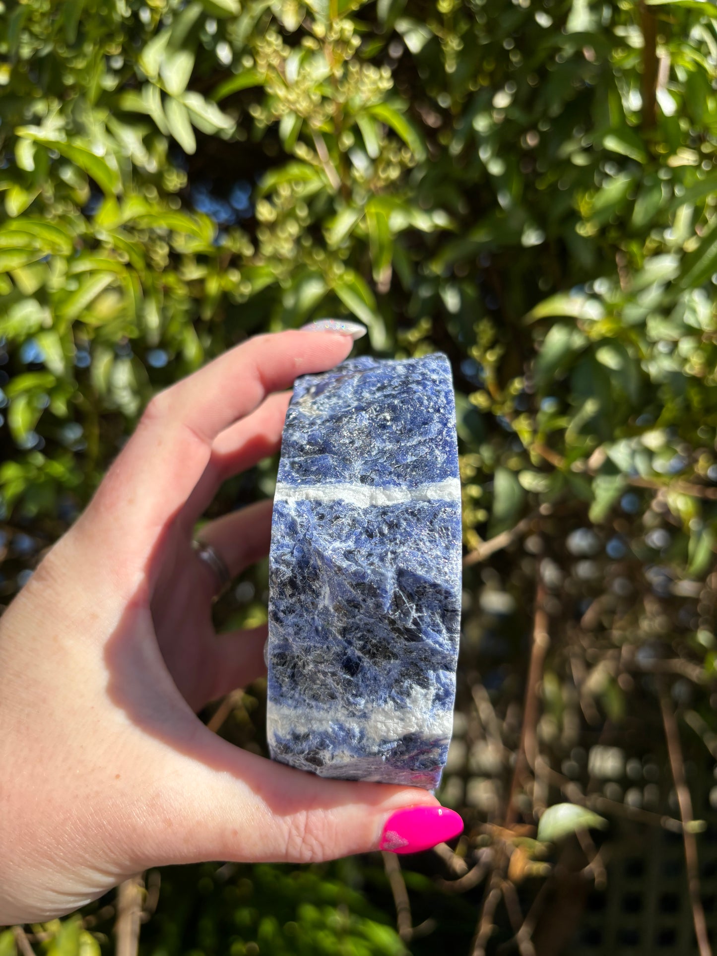 Sodalite Candle Holder A