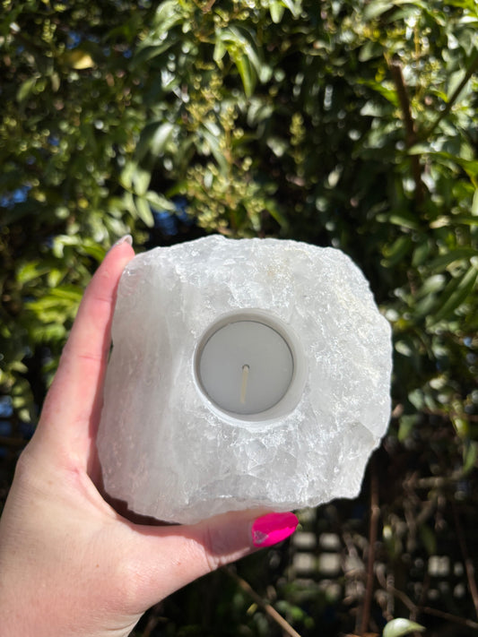 Quartz Candle Holder A