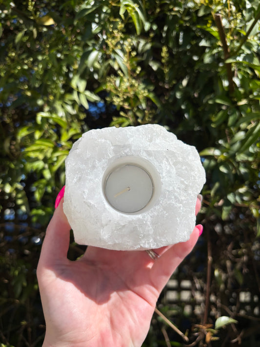 Quartz Candle Holder B