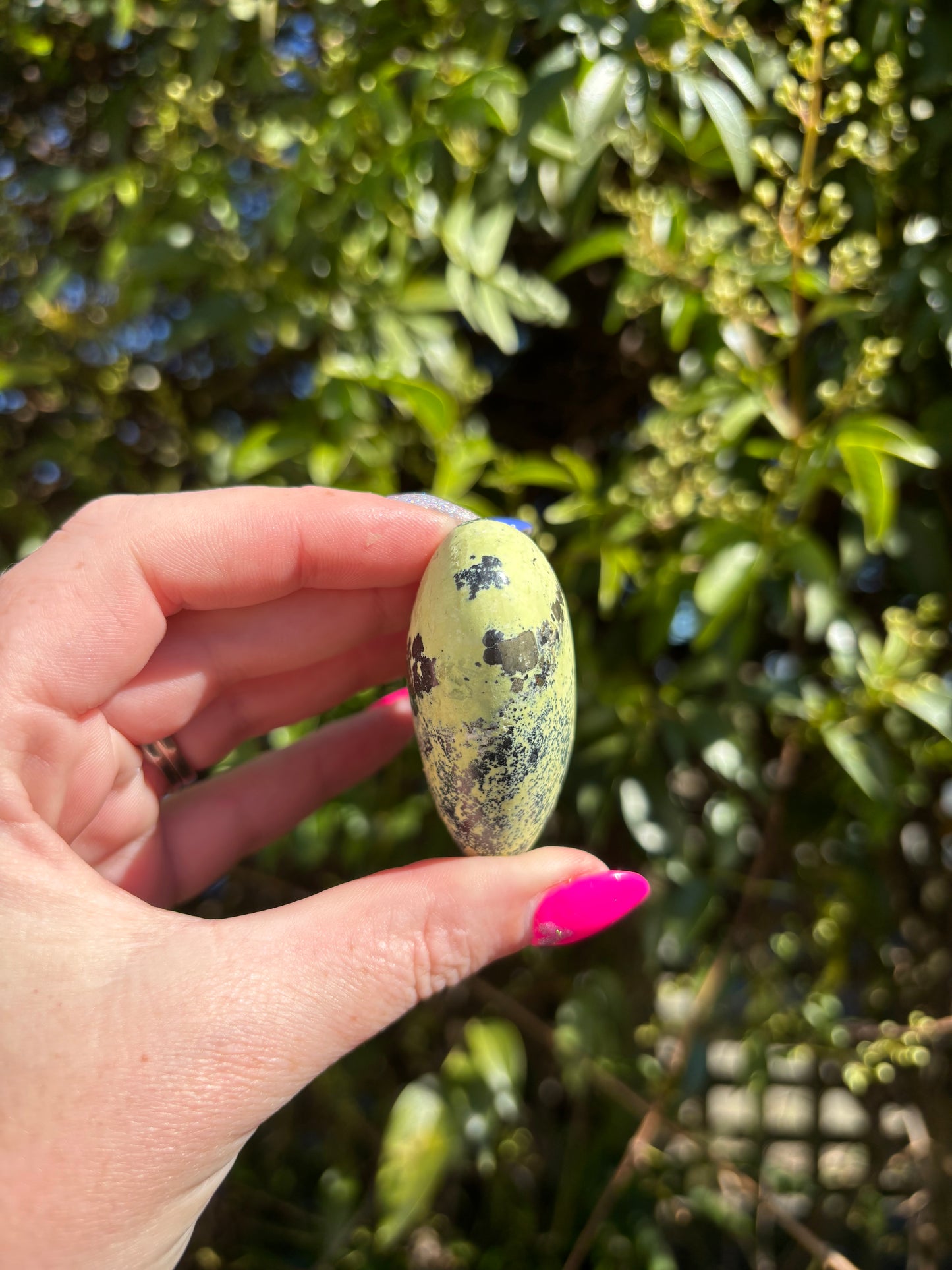 Serpentine & Pyrite Heart A