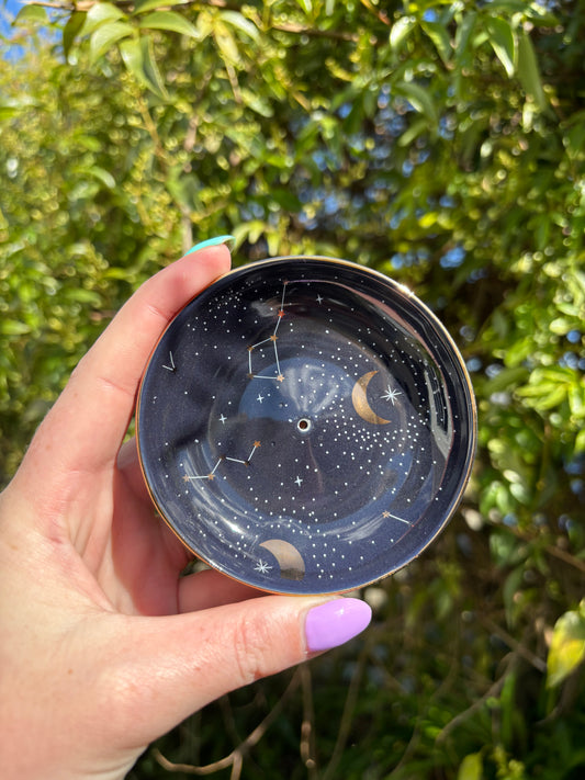 Ceramic Constellation Incense Dish