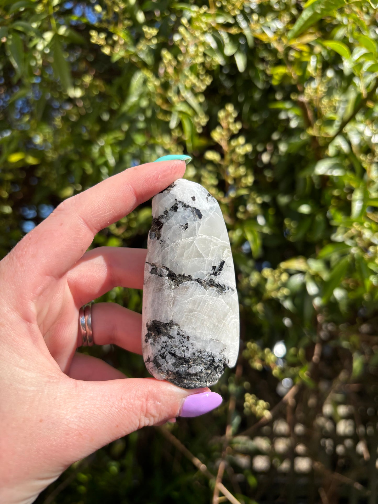 Rainbow Moonstone Xlarge Tumble Stone B