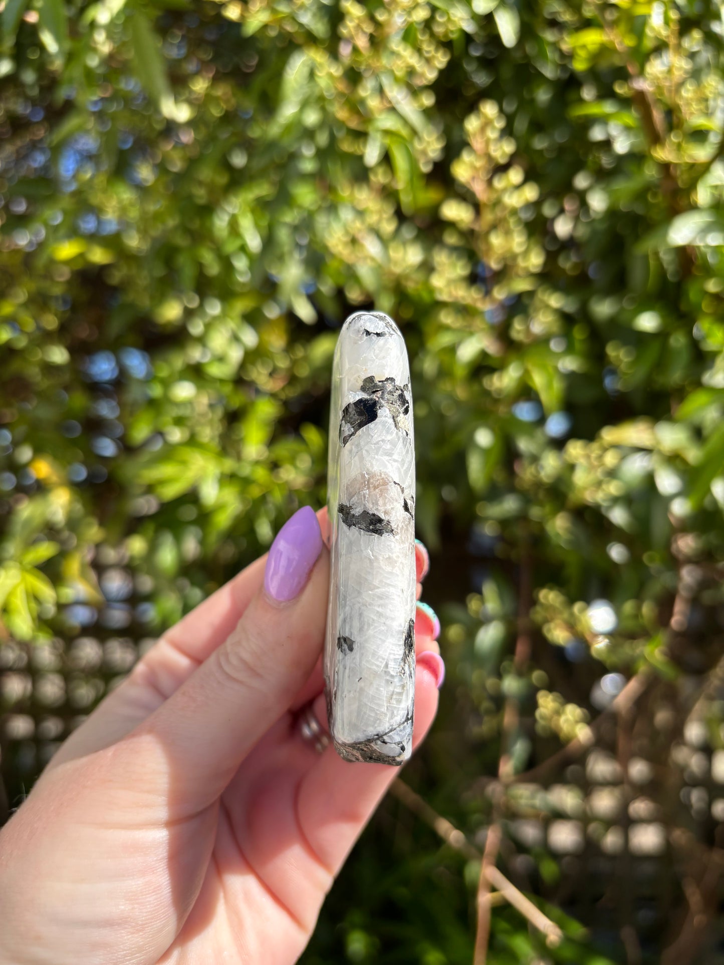 Rainbow Moonstone Xlarge Tumble Stone B