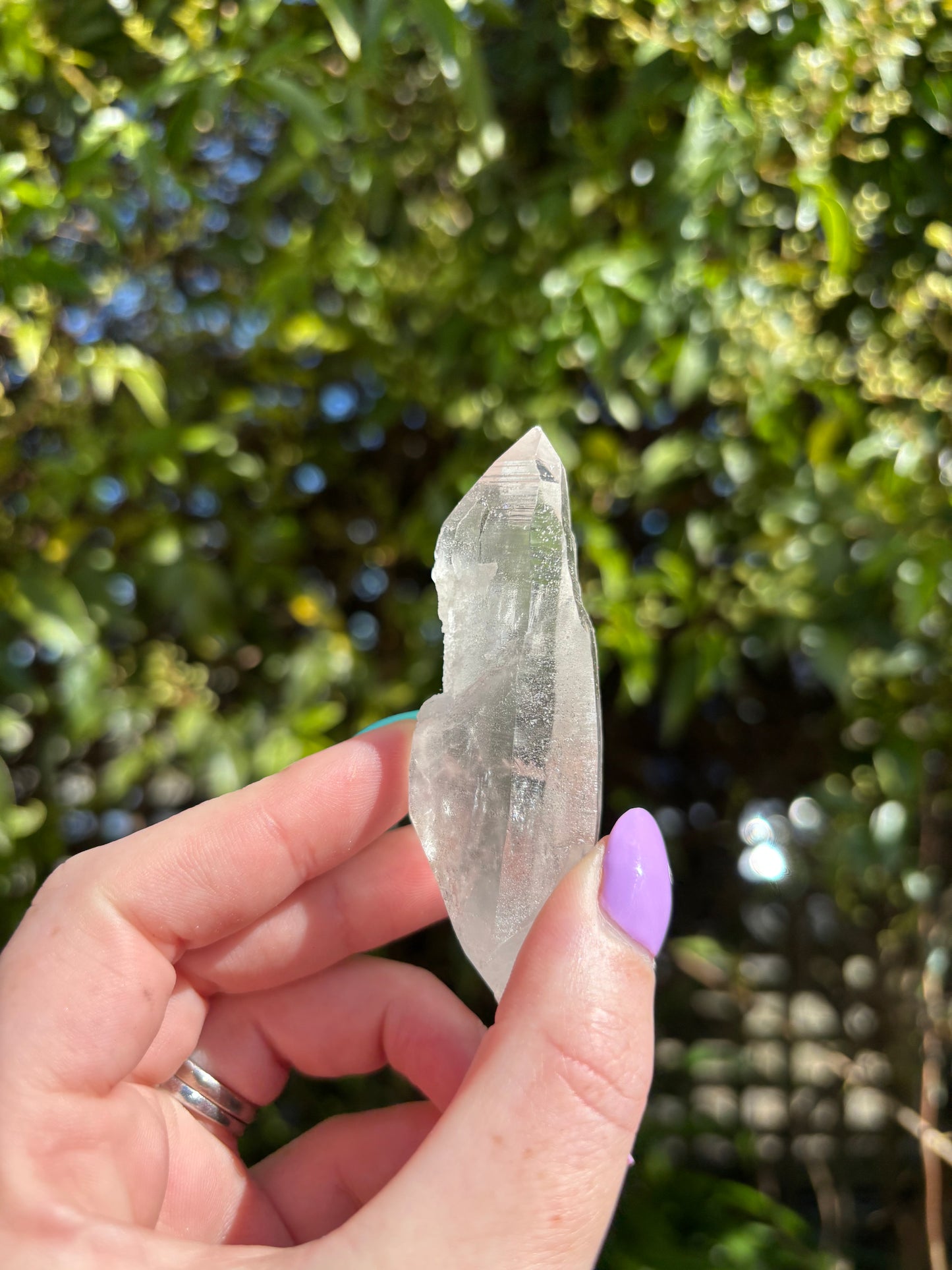 Lemurian Quartz Semi Polished Point B