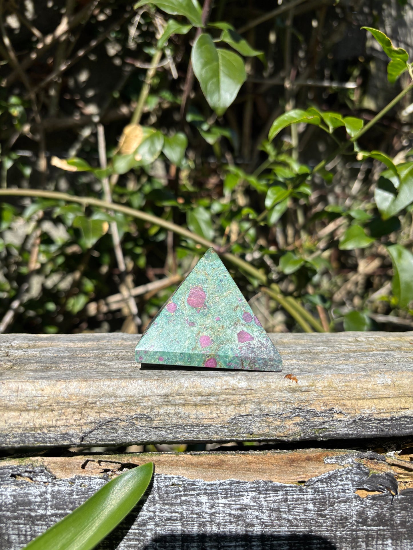 Ruby & Fuchsite Pyramid A