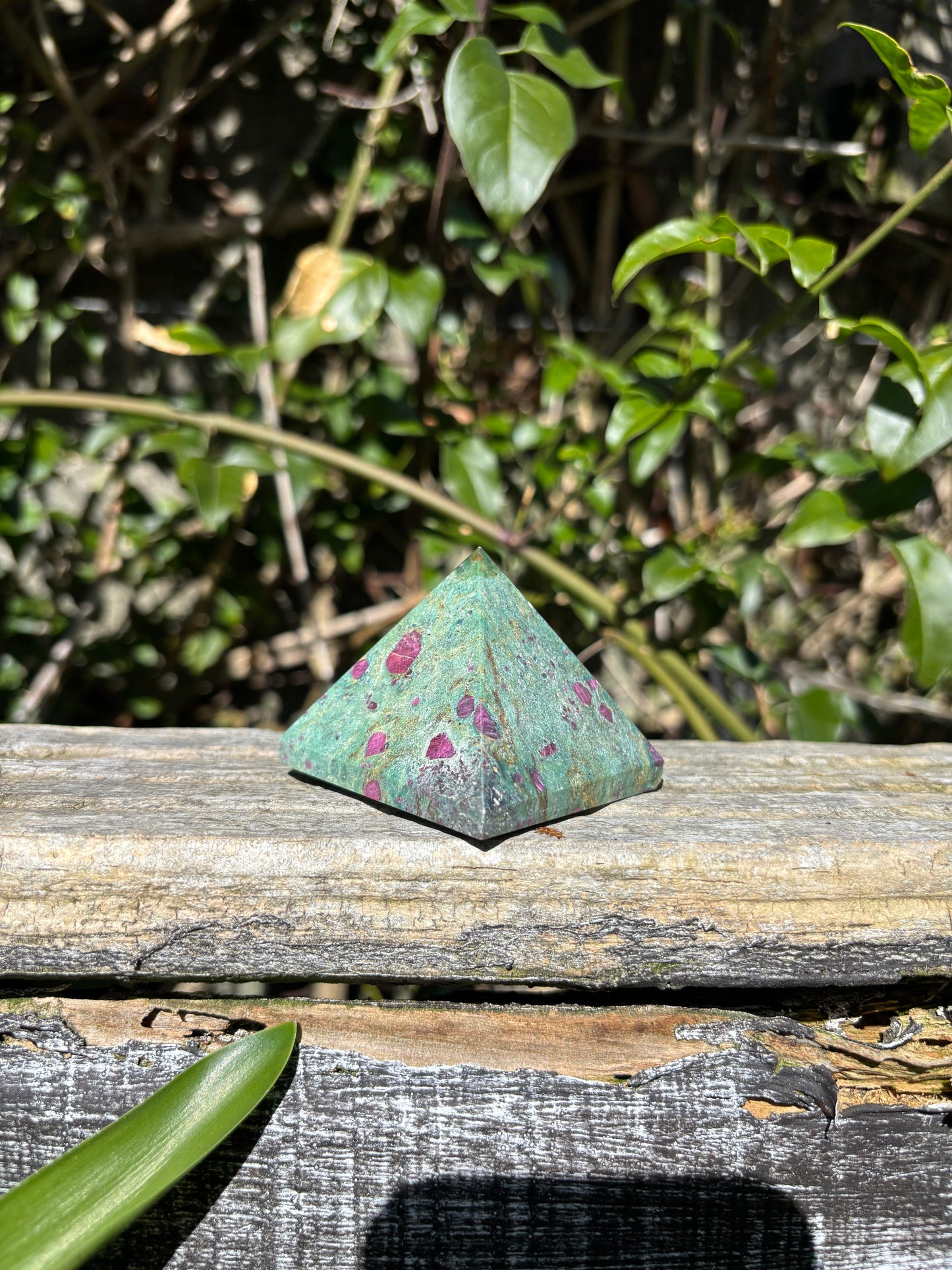 Ruby & Fuchsite Pyramid A
