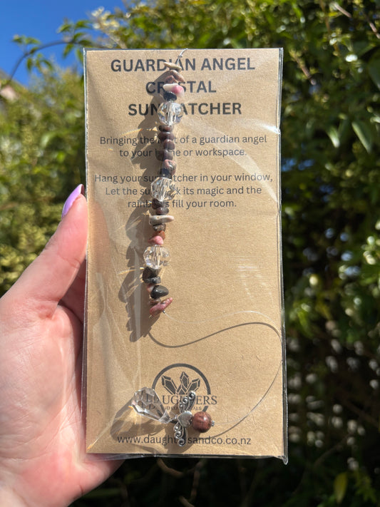 Rhodonite | Guardian Angel Sun Catcher