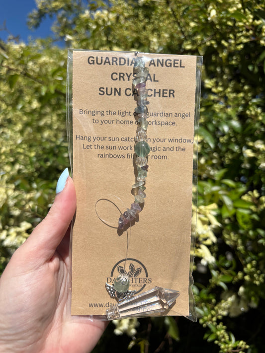 Rainbow Fluorite | Guardian Angel Point Sun Catcher