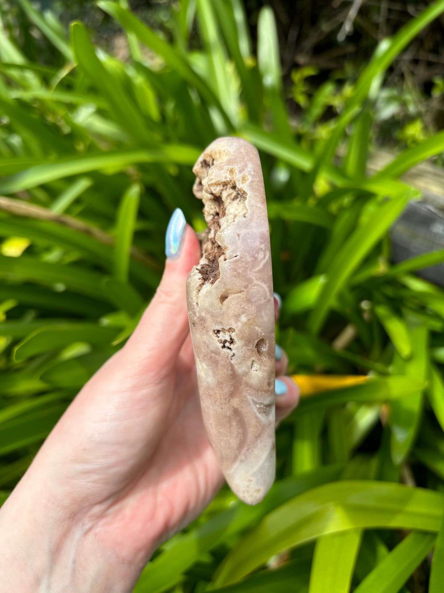 Pink Amethyst Heart on Stand